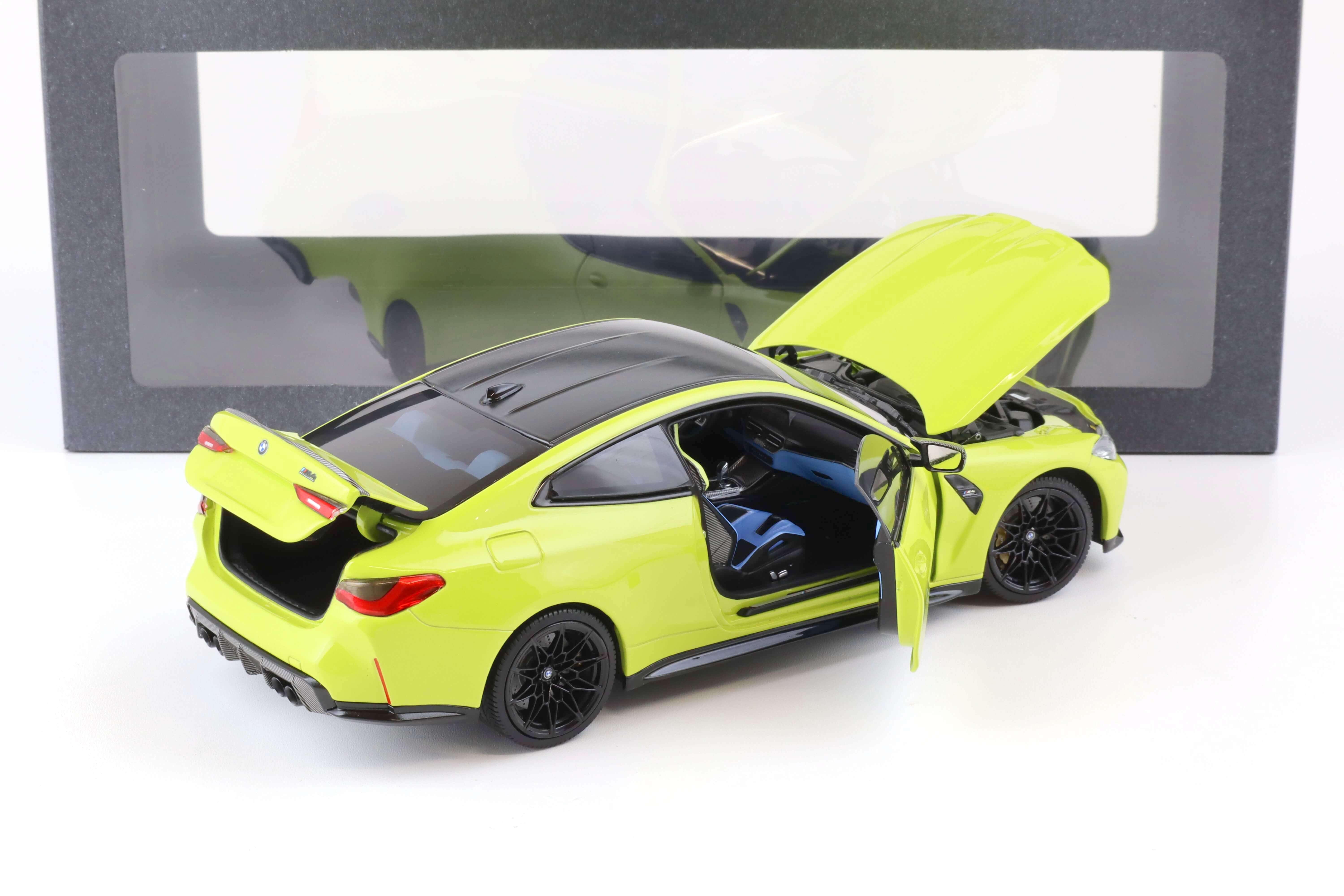 1:18 Minichamps BMW M4 (G82) Coupe 2020 Sao Paolo yellow DEALER VERSION
