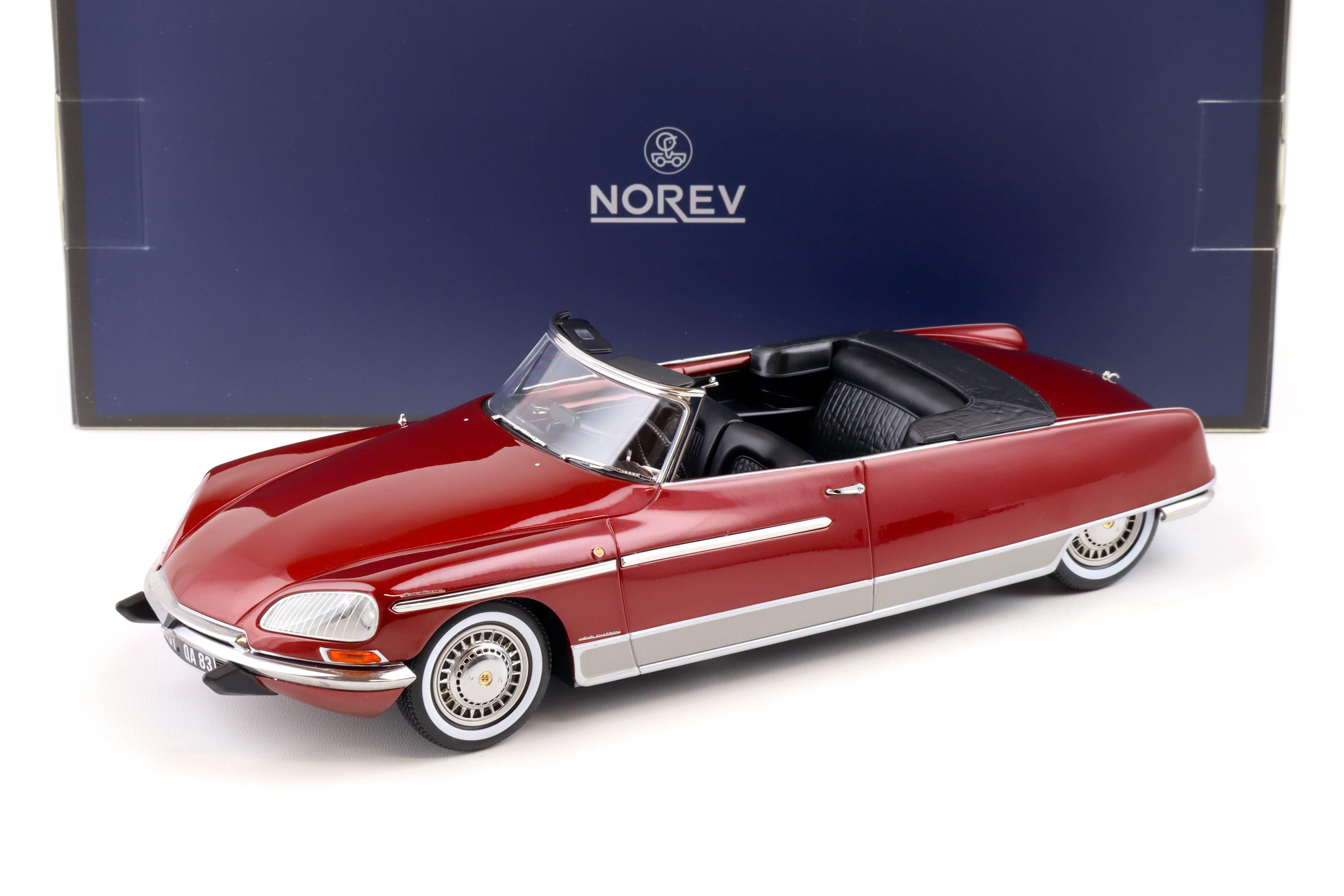 1:18 Norev Citroen DS 21 Palm Beach 1968 Ruby red - Limited 300 pcs.