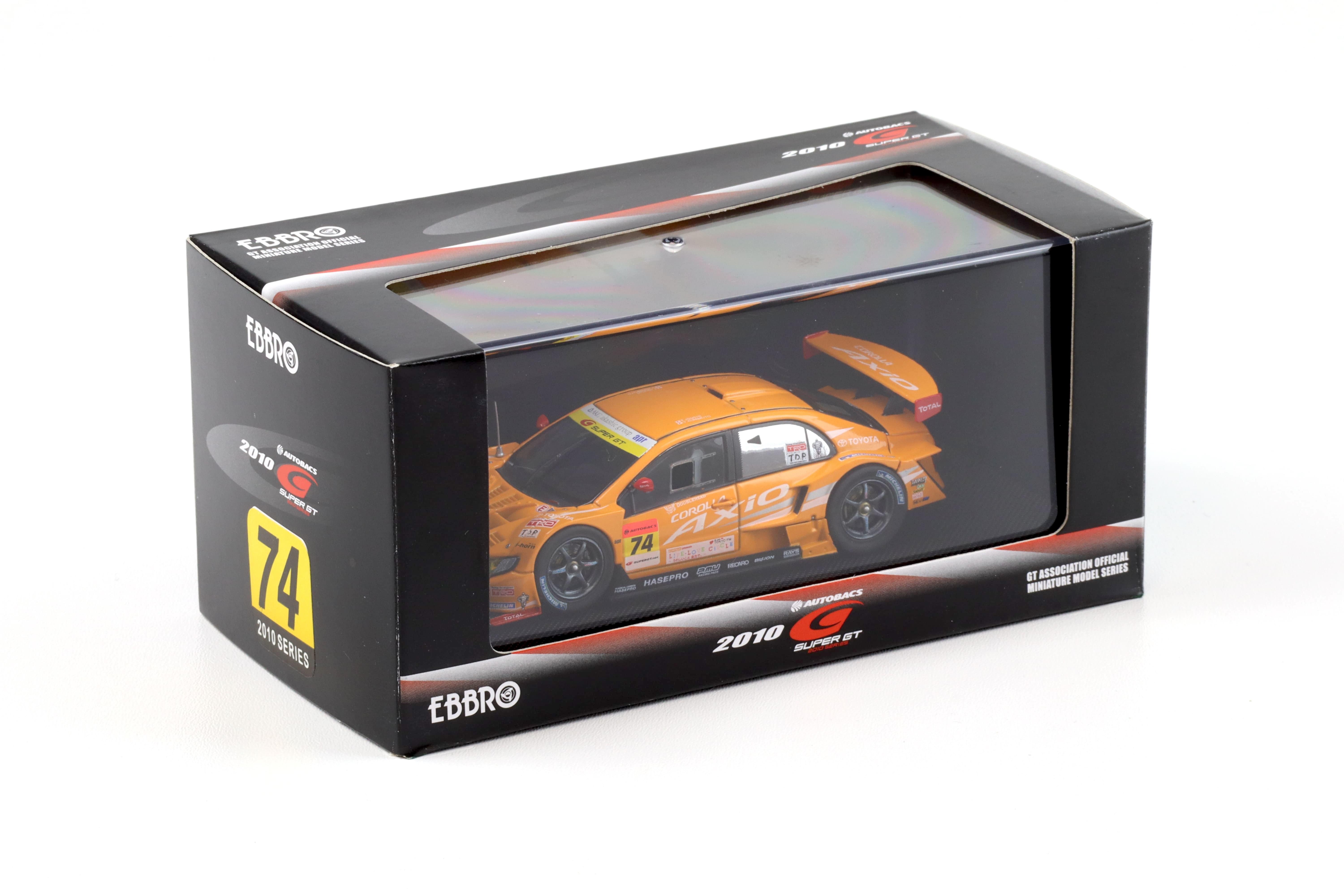 1:43 Ebbro Toyota Corolla Super GT300 COROLLA Axio apr GT 2010 #74 Iguchi