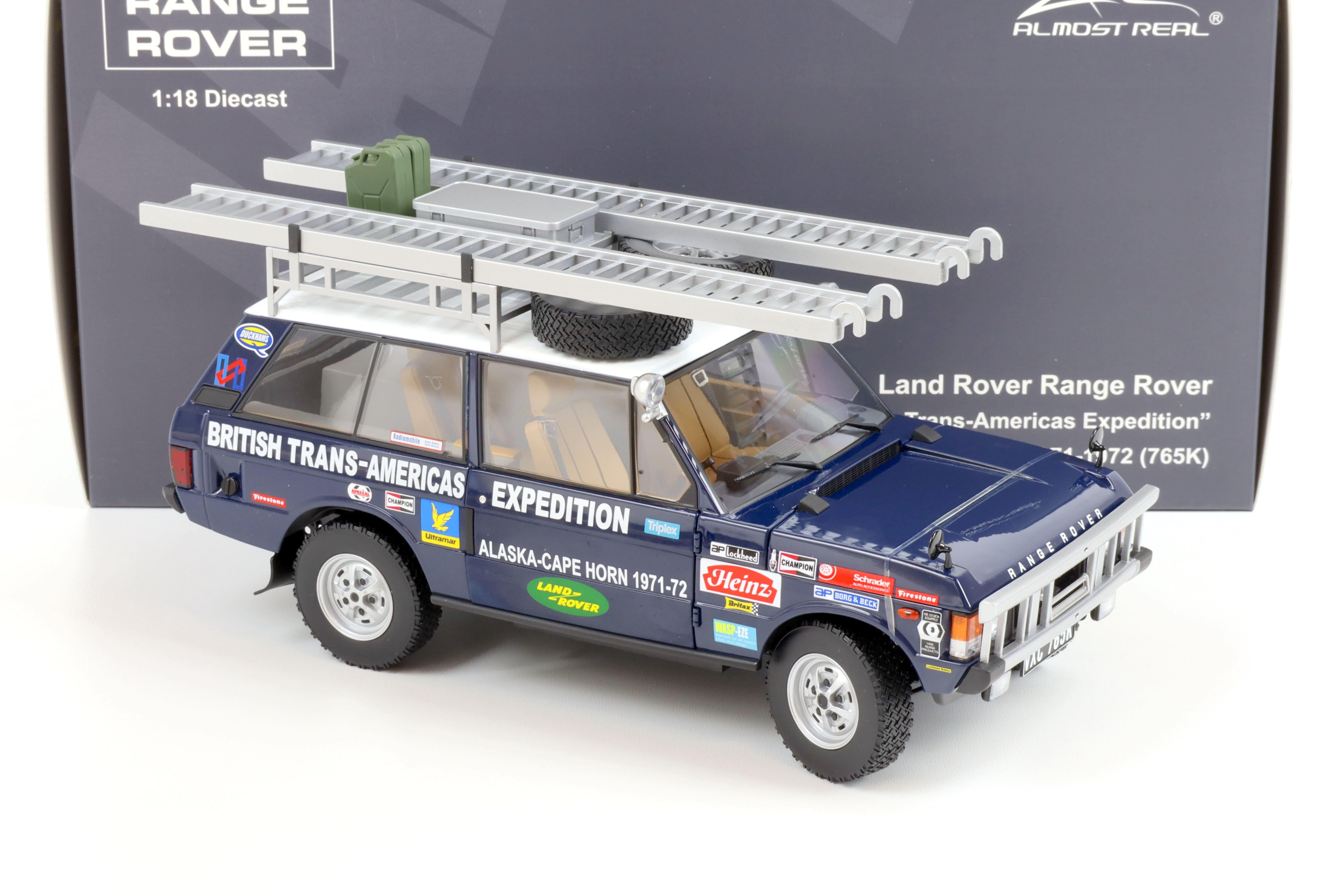 1:18 Almost Real Land Rover Range Rover Trans-Americans Expedition 765K 1971-72