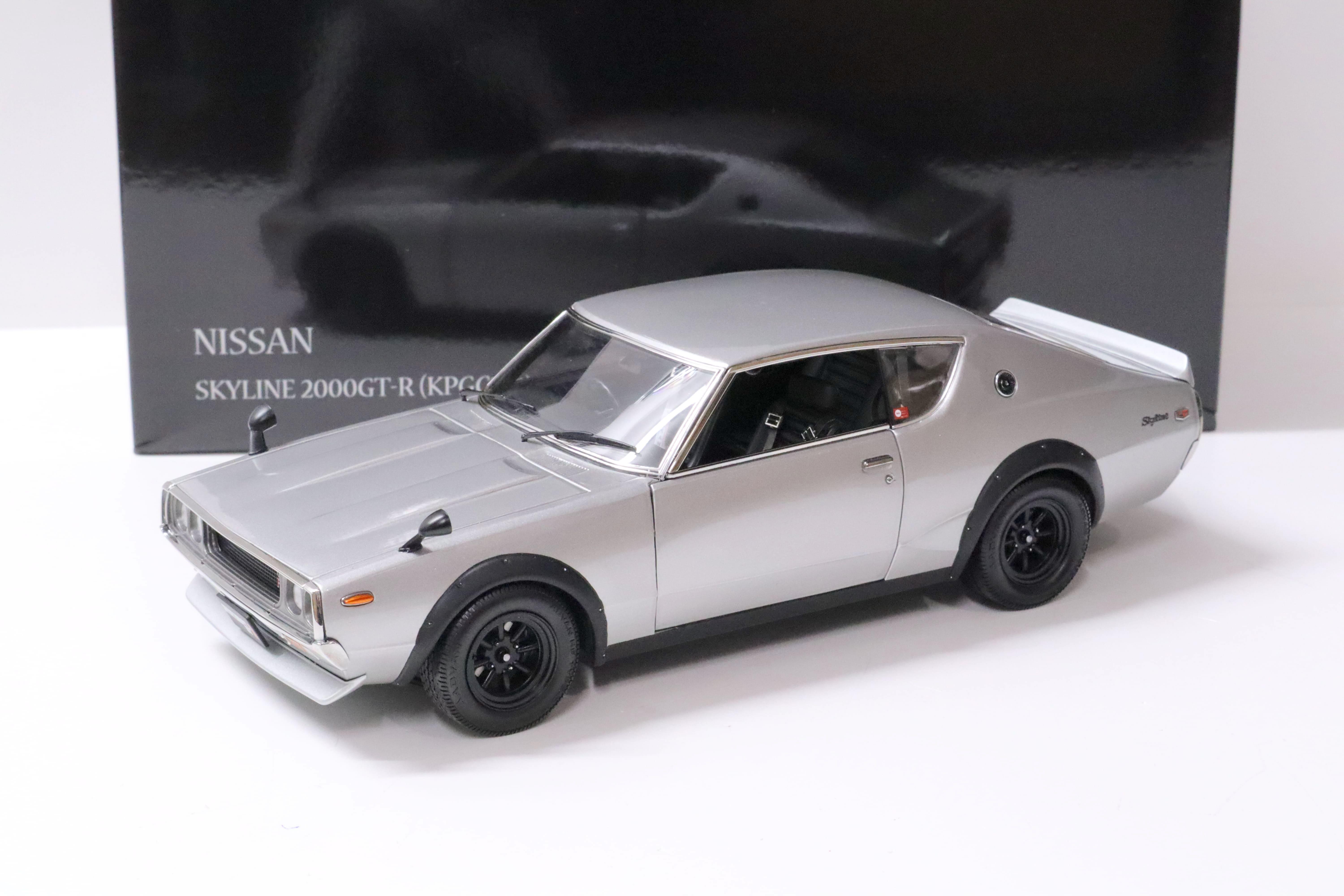 1:18 Kyosho Nissan Skyline 2000 GT-R KPGC110 silver 1972
