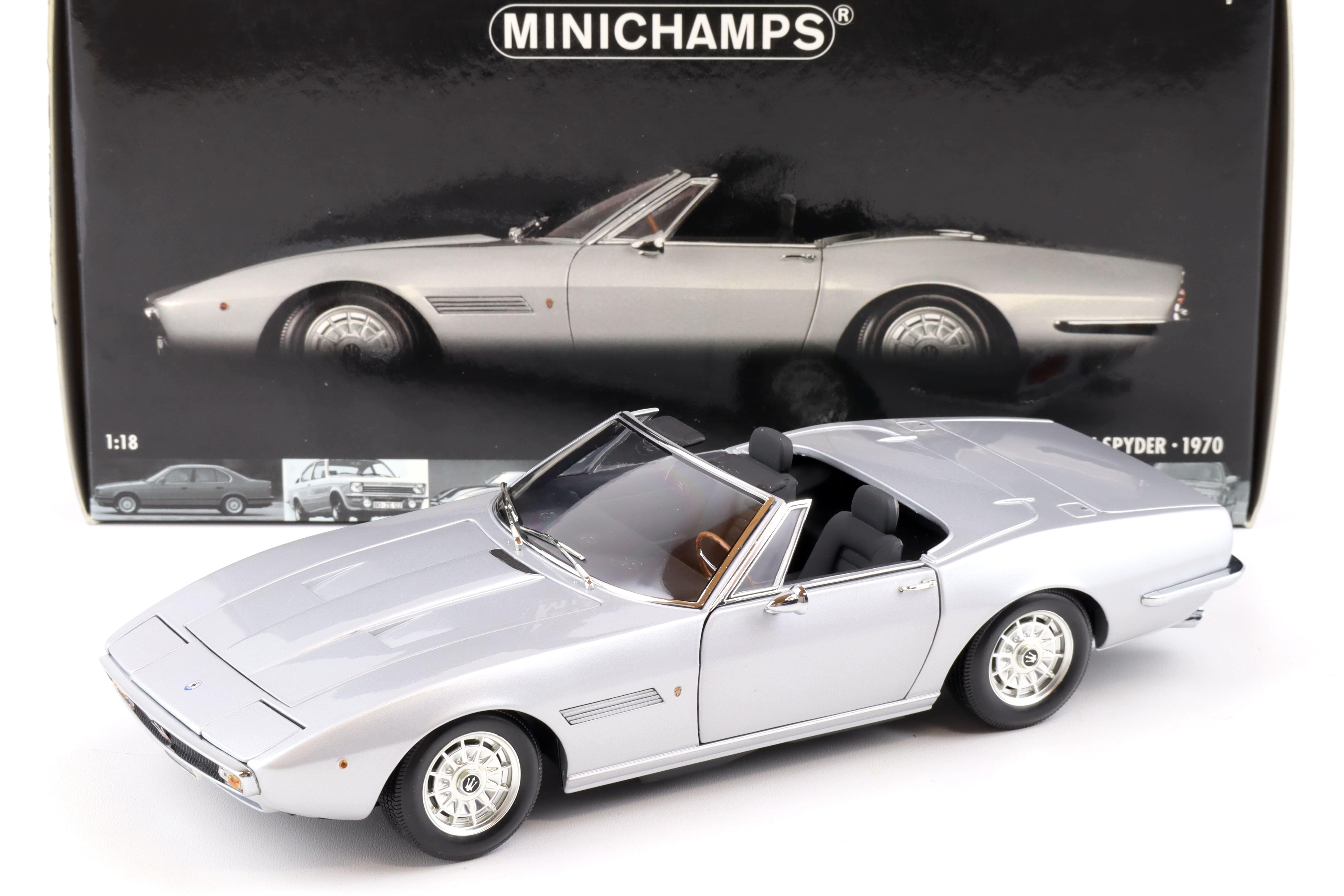 1:18 Minichamps Maserati Ghibli Spyder 1970 silver