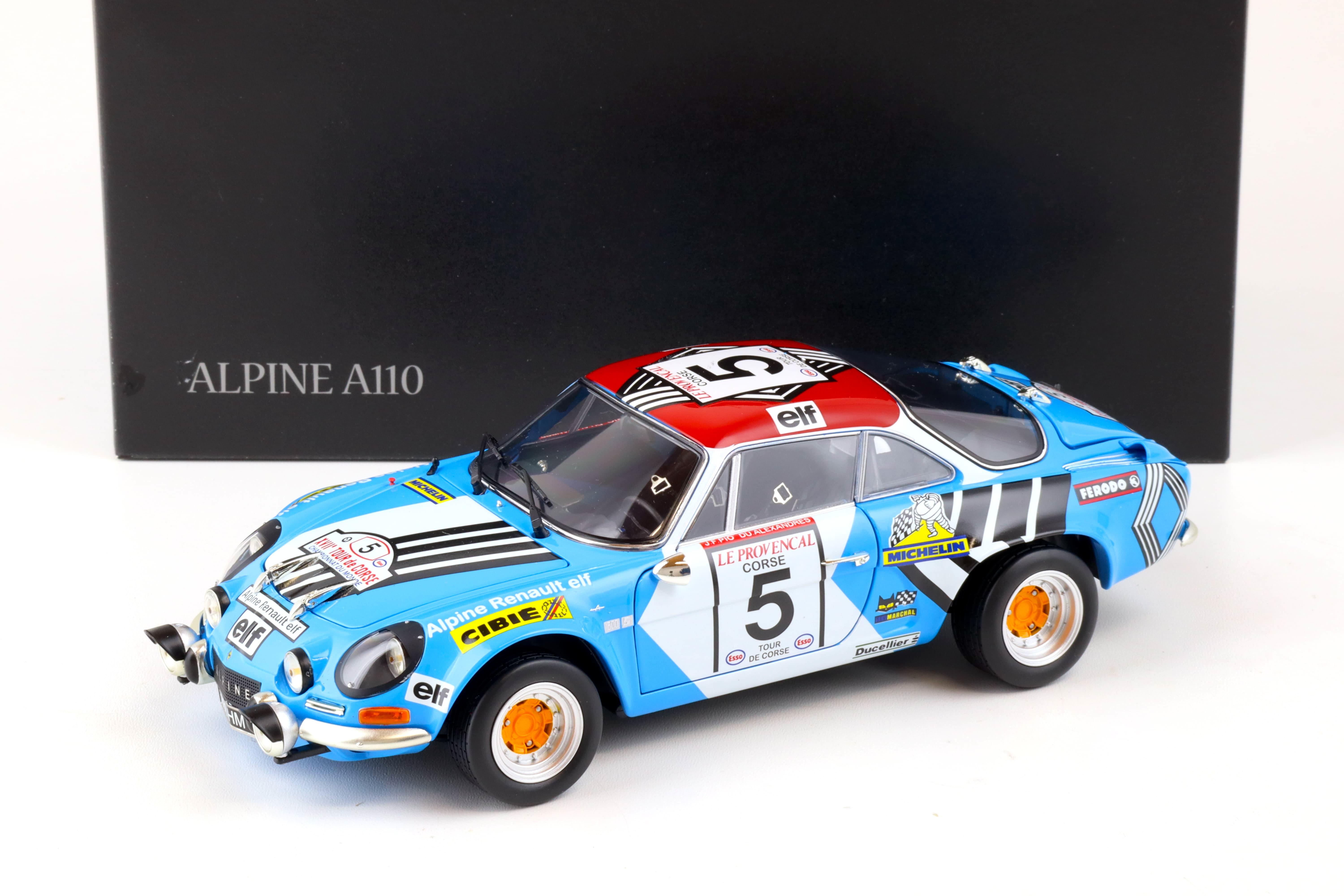 1:18 Kyosho Renault Alpine A110 #5 Rally Tour de Corse 1973 - 08485B