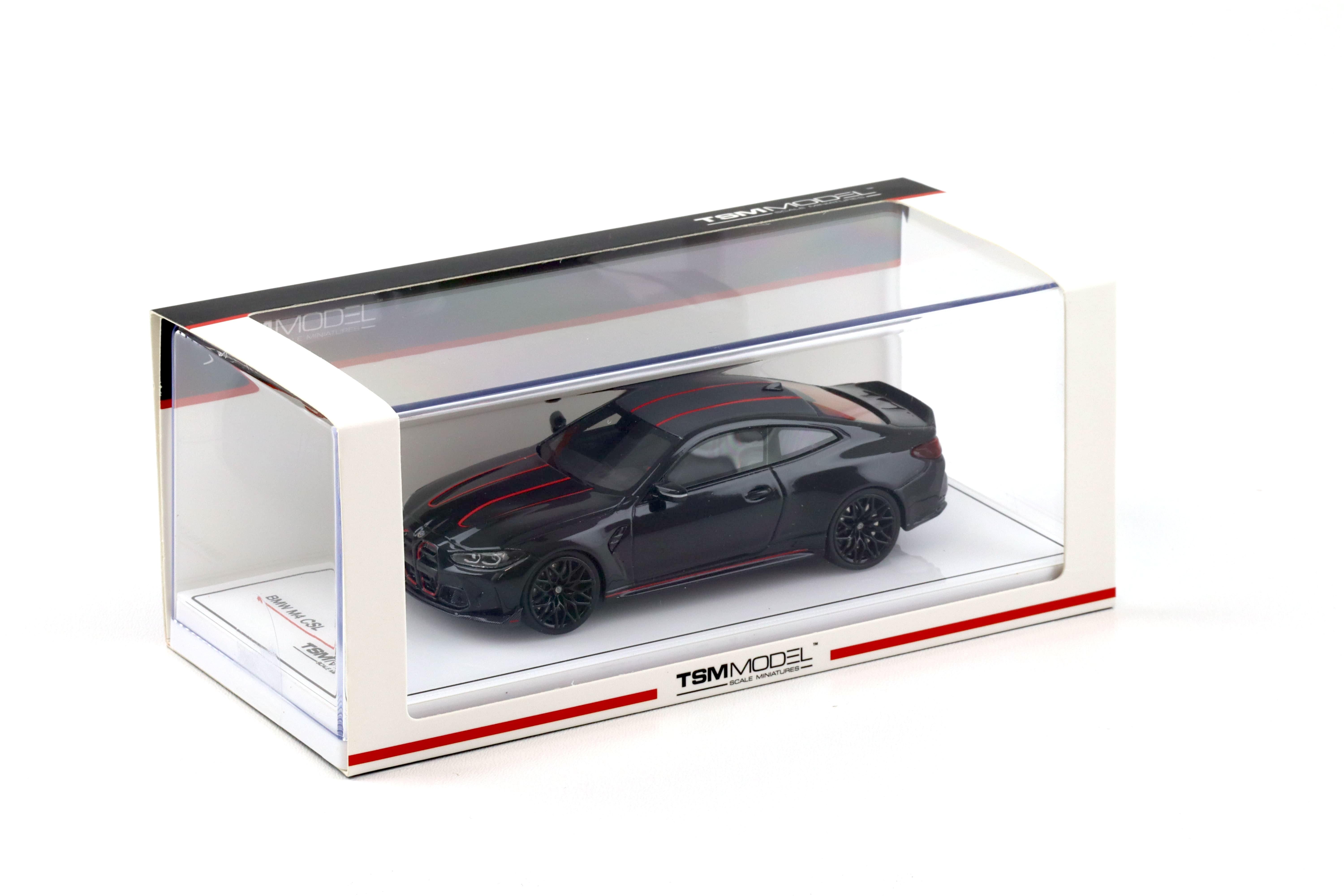 1:43 TSM Model BMW M4 CSL Coupe G82 Sapphire black/ red 2022 TSM430775