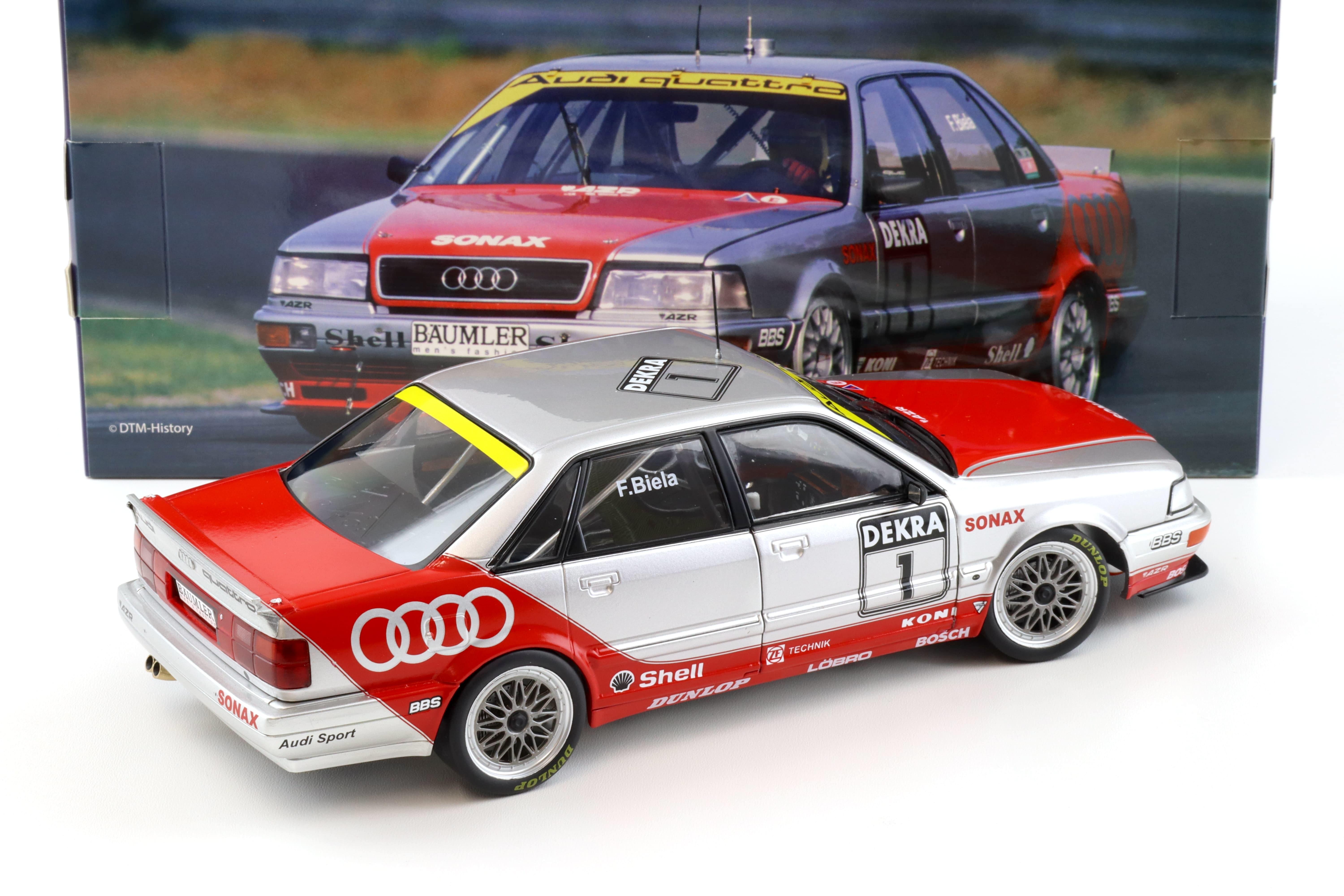 1:18 WERK83 Audi V8 Quattro DTM 1992 #1 Frank Biela silver