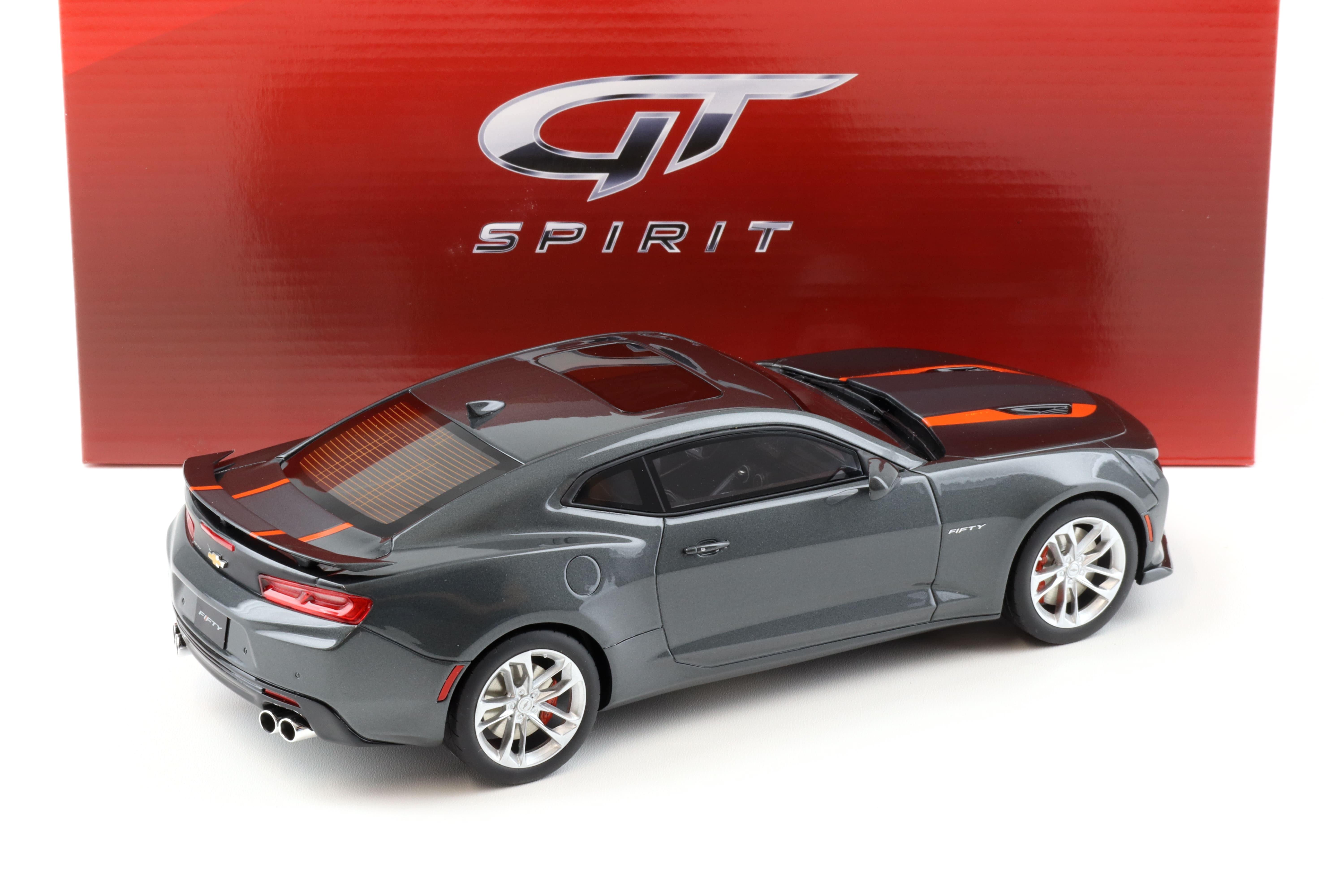 1:18 GT Spirit GT191 Chevrolet Camaro SS Coupe 50th Anniversary grey metallic/ orange