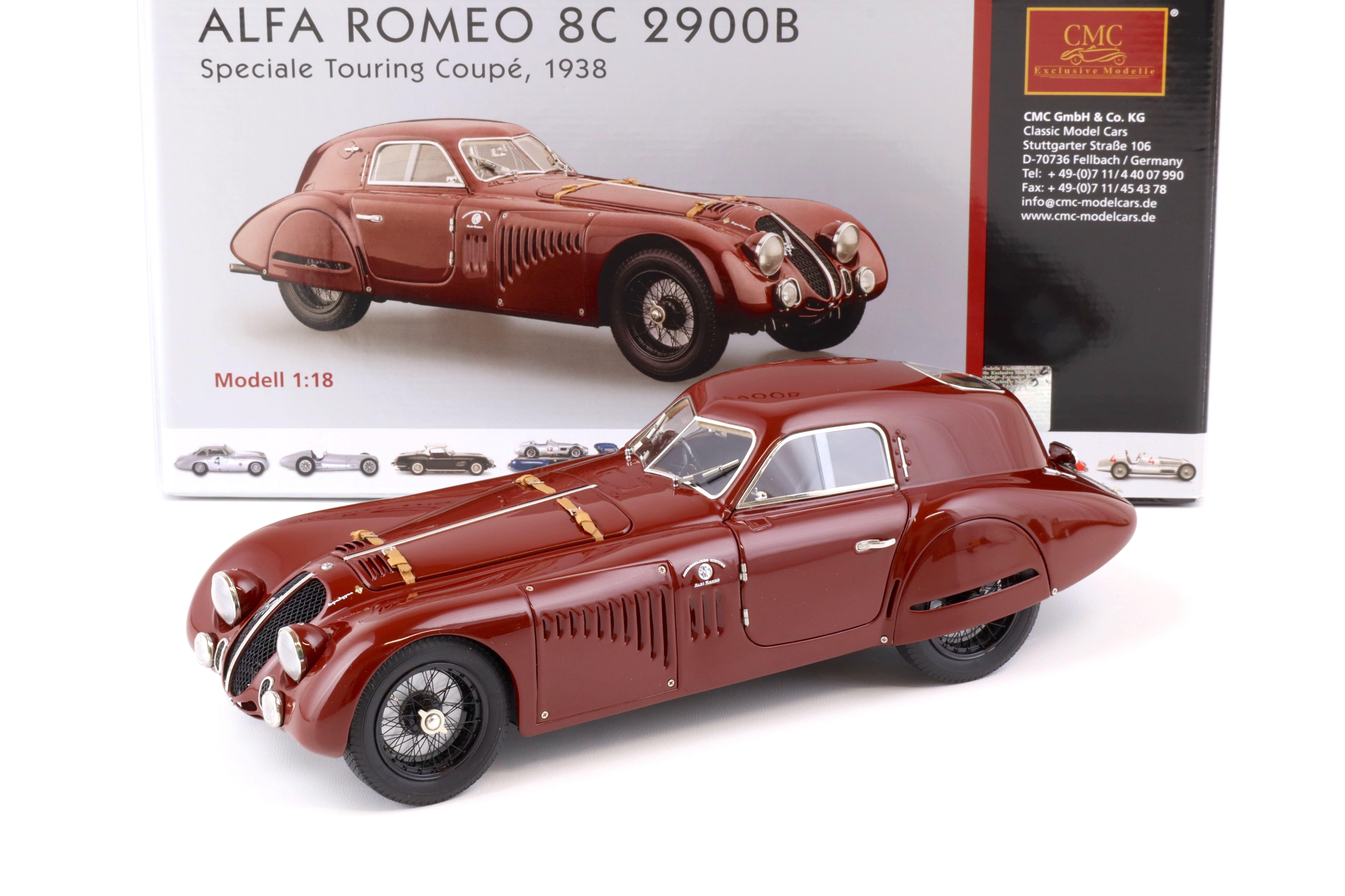 1:18 CMC Alfa Romeo 8C 2900B Speciale Touring 1938 dark red M-107