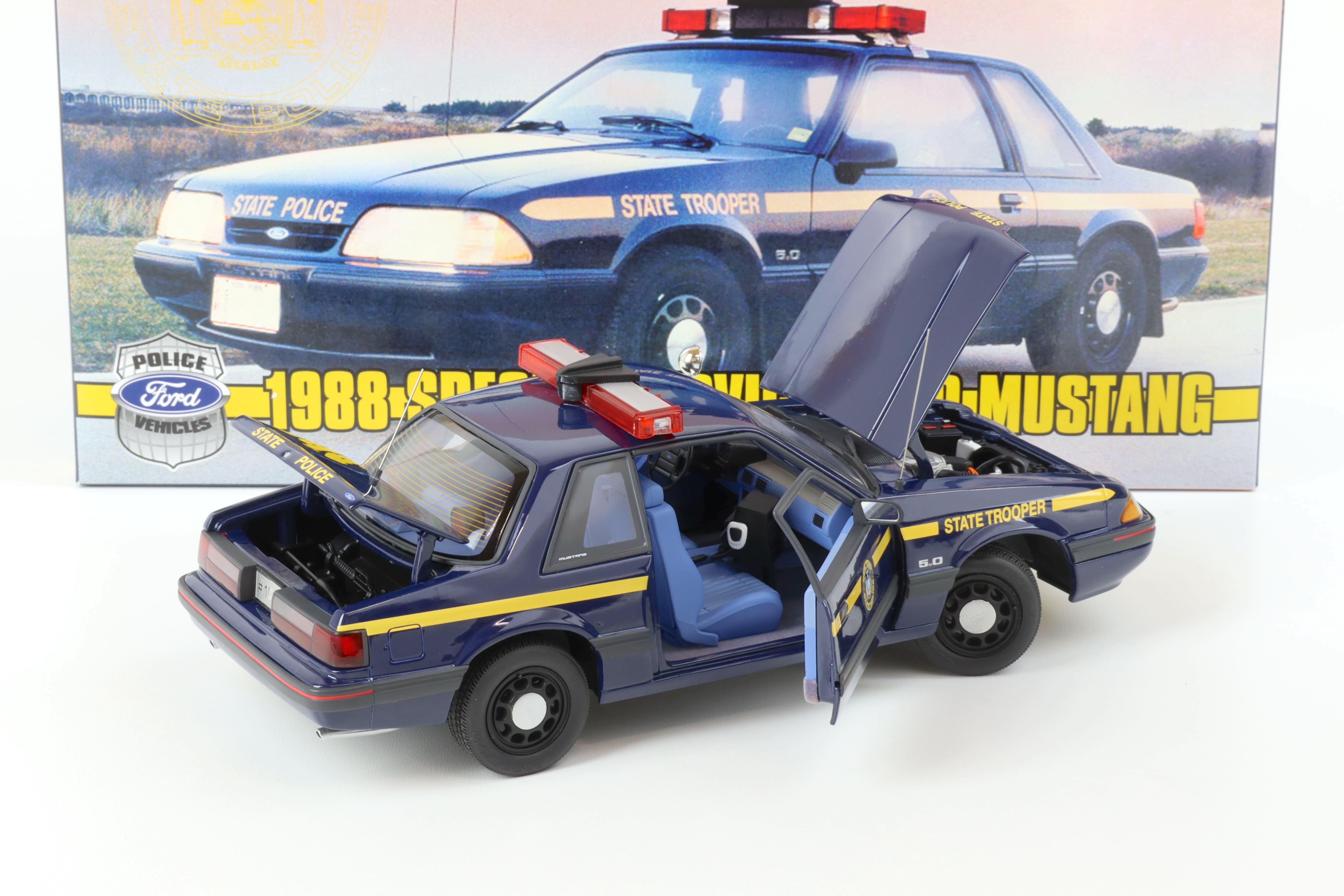 1:18 GMP 1988 Ford Mustang 5.0 Coupe New York State Police Special Service