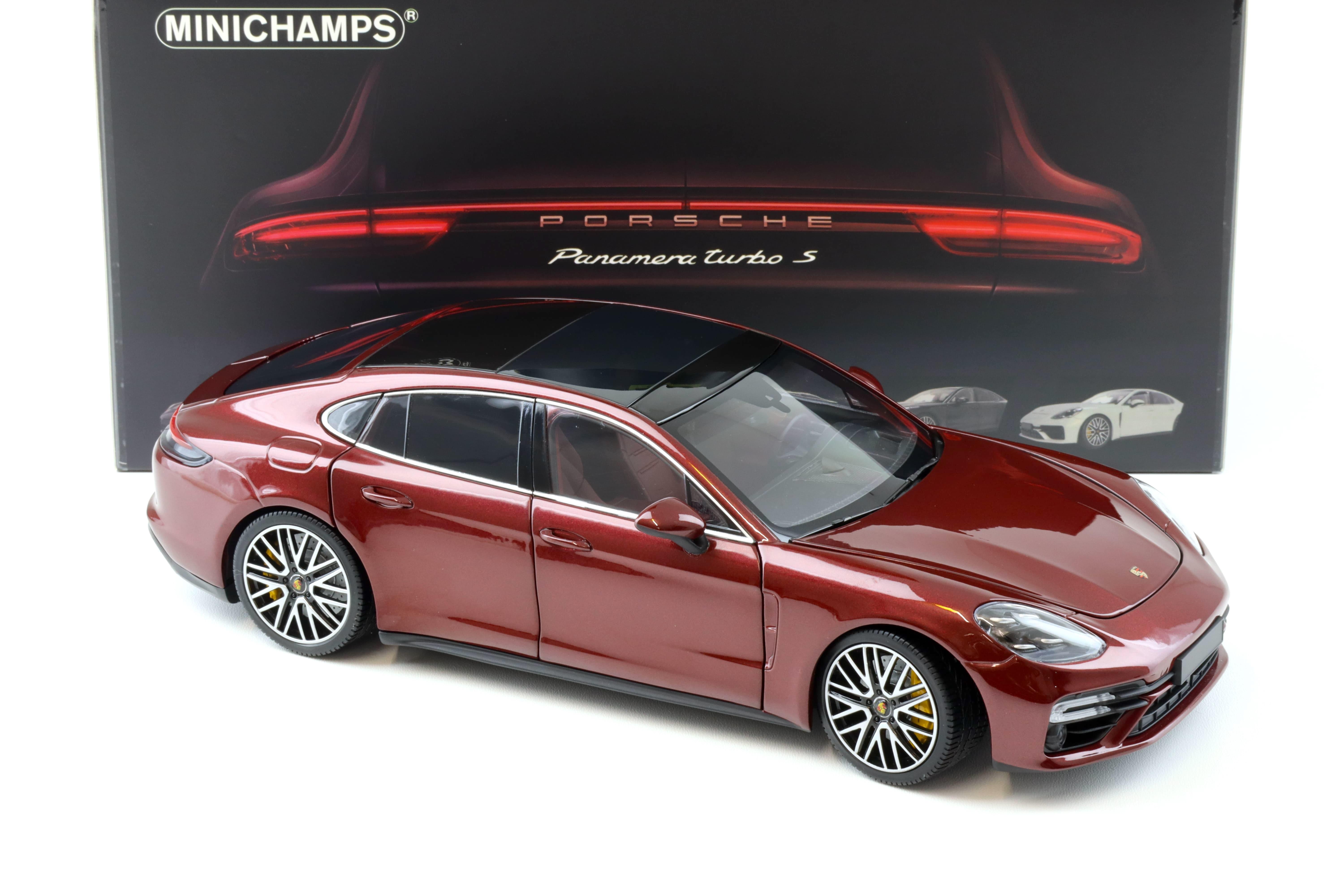 1:18 Minichamps Porsche Panamera Turbo S 2020 dark red metallic