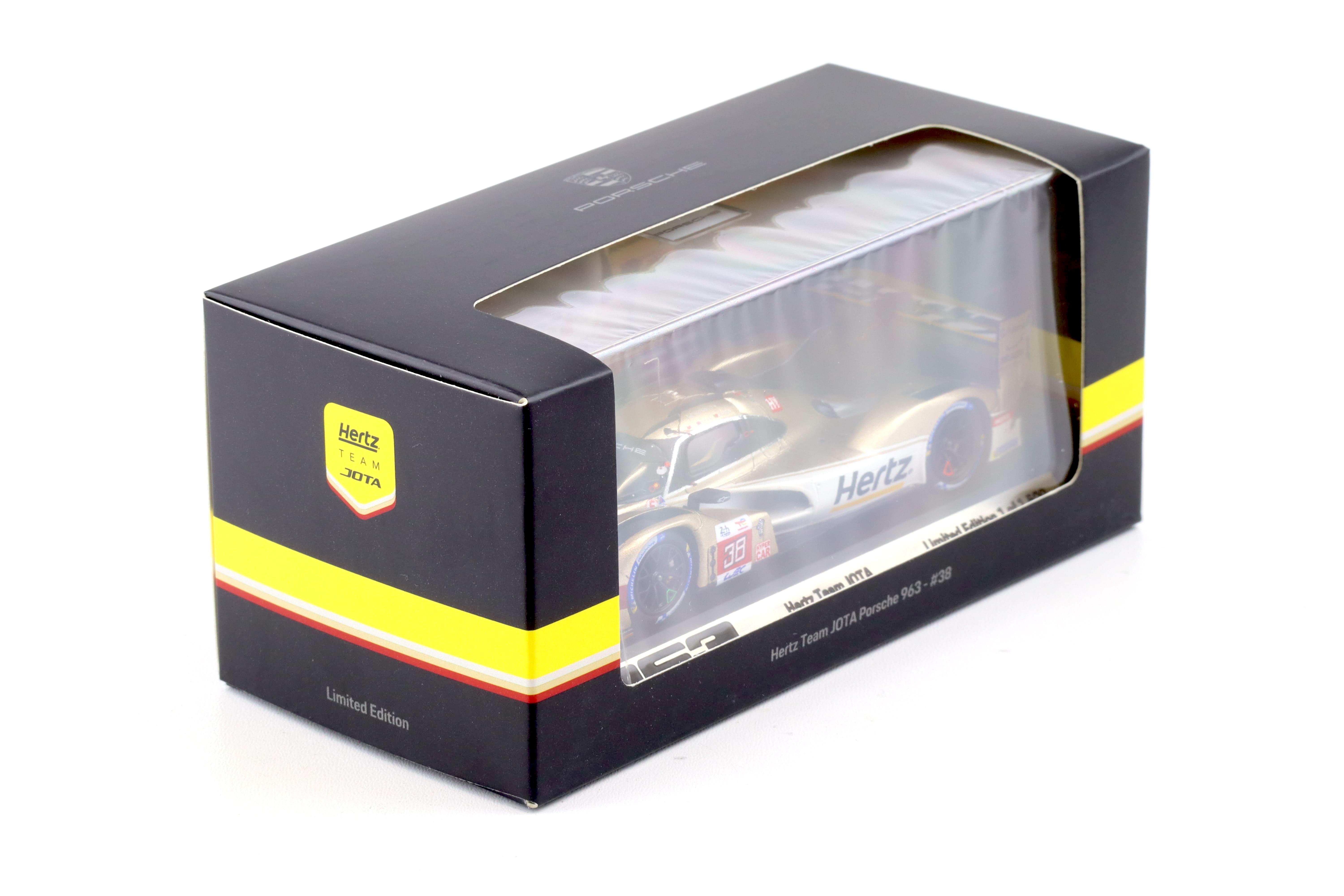 1:43 Spark Hertz Team JOTA Porsche 963 Le Mans 2023 Da Costa/Stevens #38 WAP DEALER