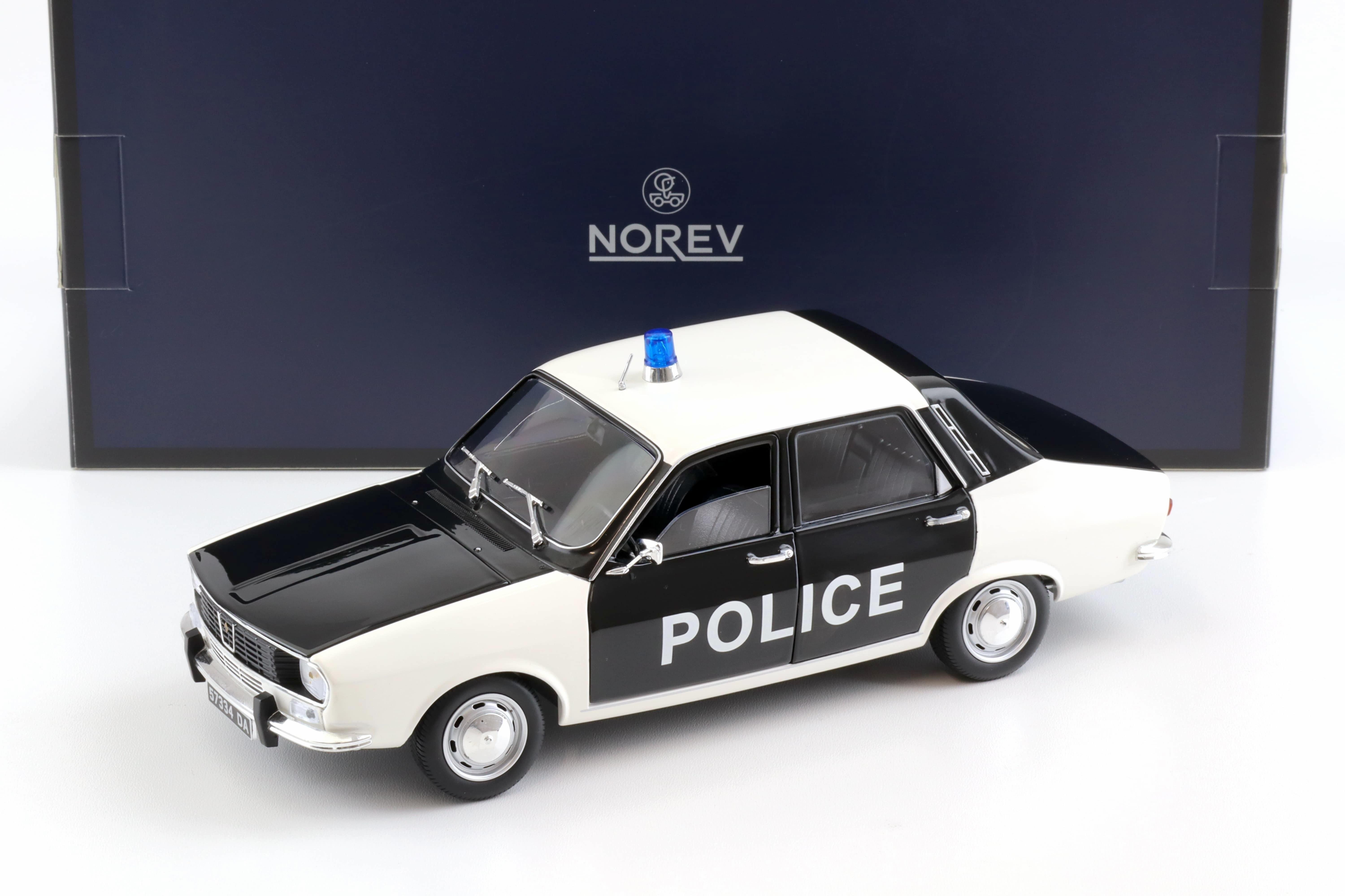 1:18 Norev Renault 12 Police 1973 white/ black - Limited 250 pcs.