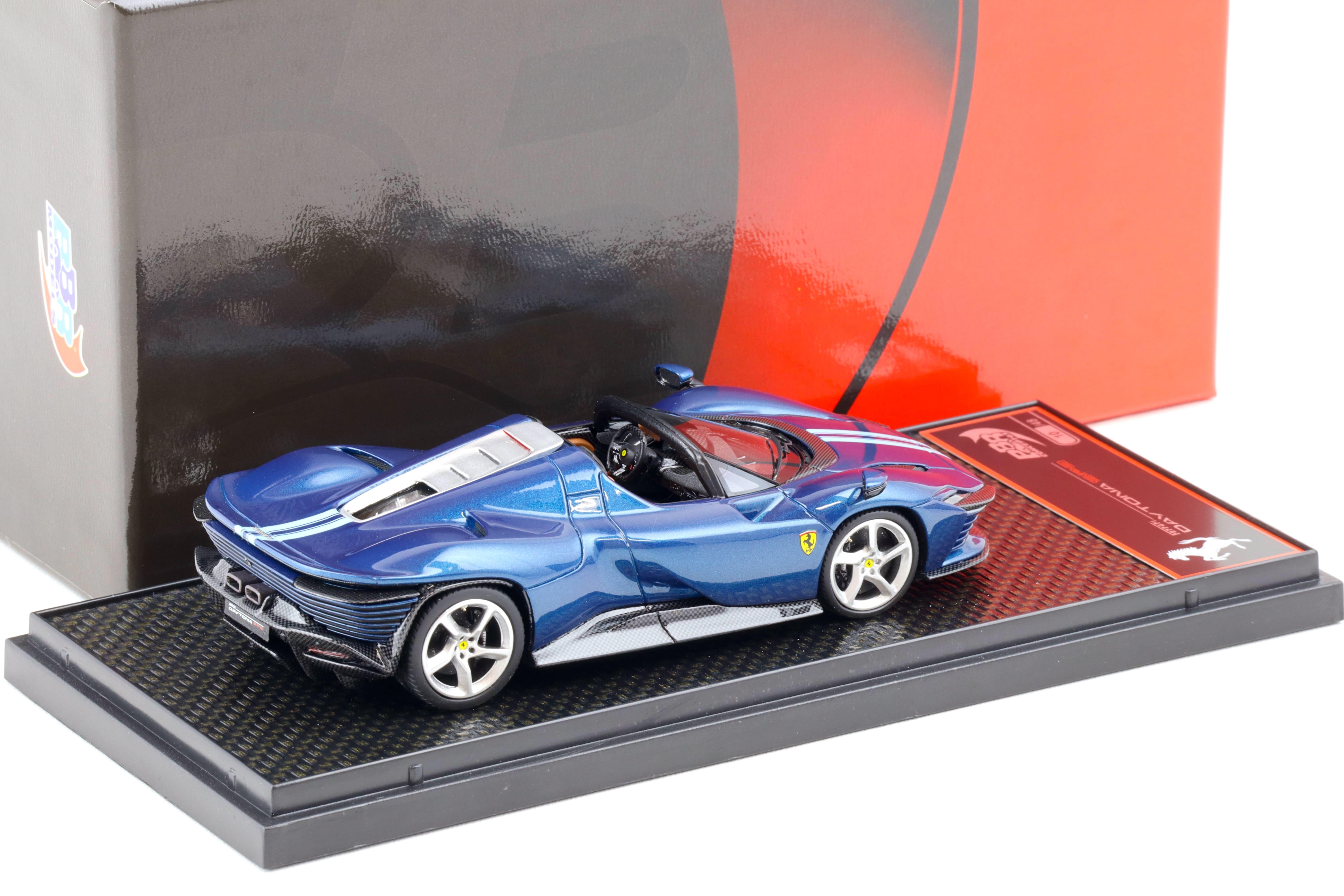 1:43 BBR Ferrari SP3 Daytona Serie Icona Blu Abu Dhabi/ blue stripes - Limited 48 pcs.