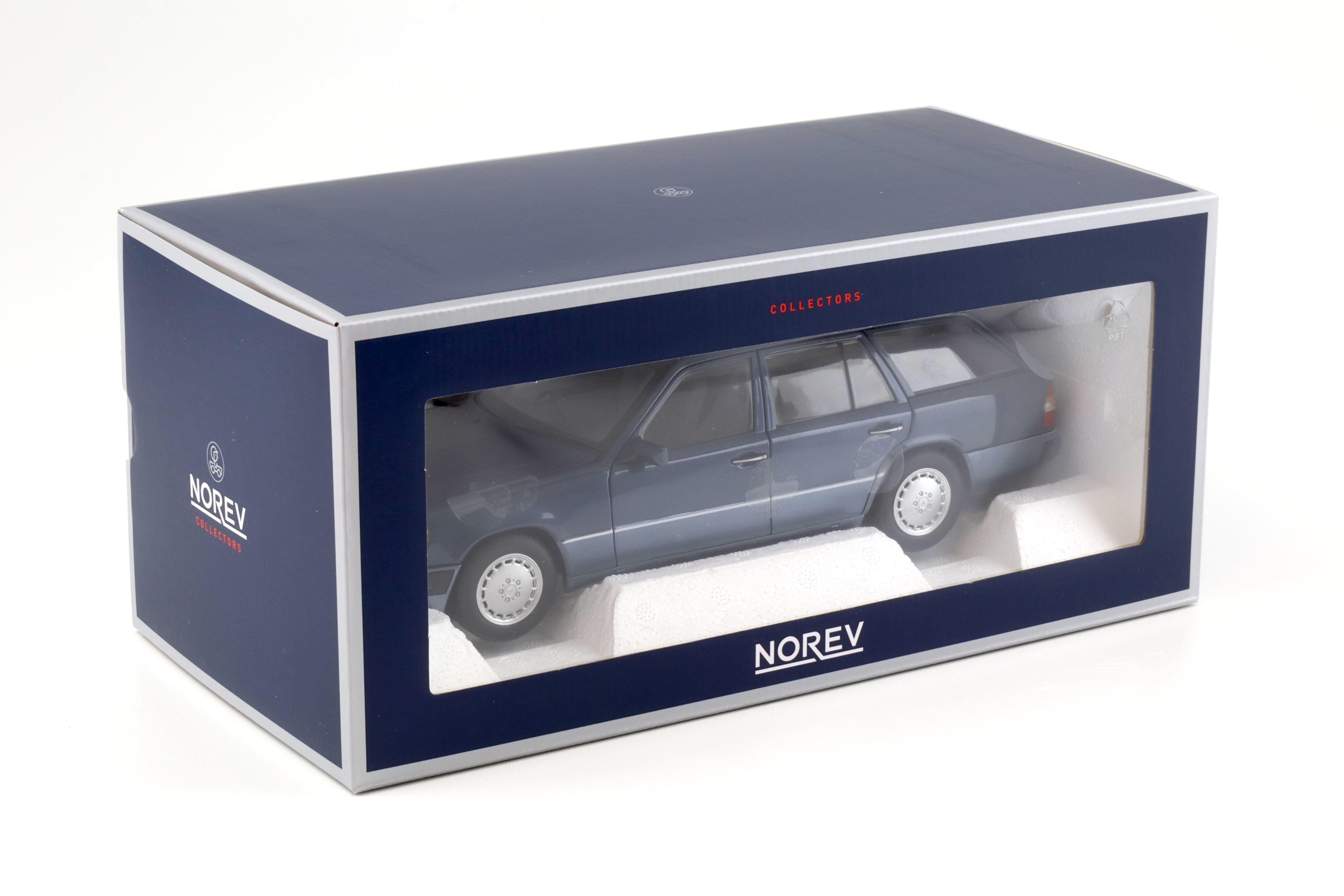 1:18 Norev Mercedes 300 D T-Model S-124 Nautical blue 1990 - Limited 1000 pcs.