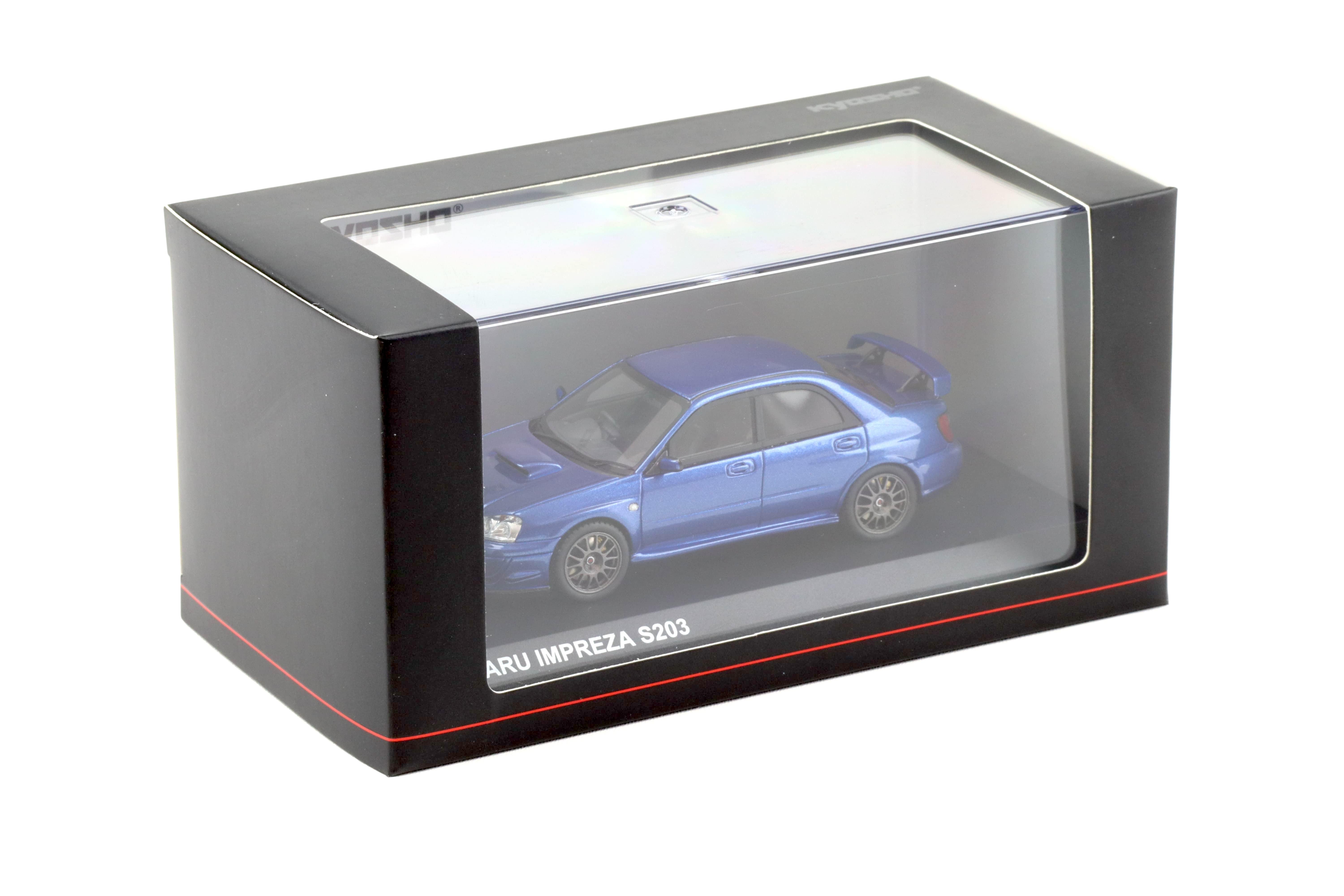 1:43 Kyosho Subaru Impreza S203 blue metallic KSR43115BL