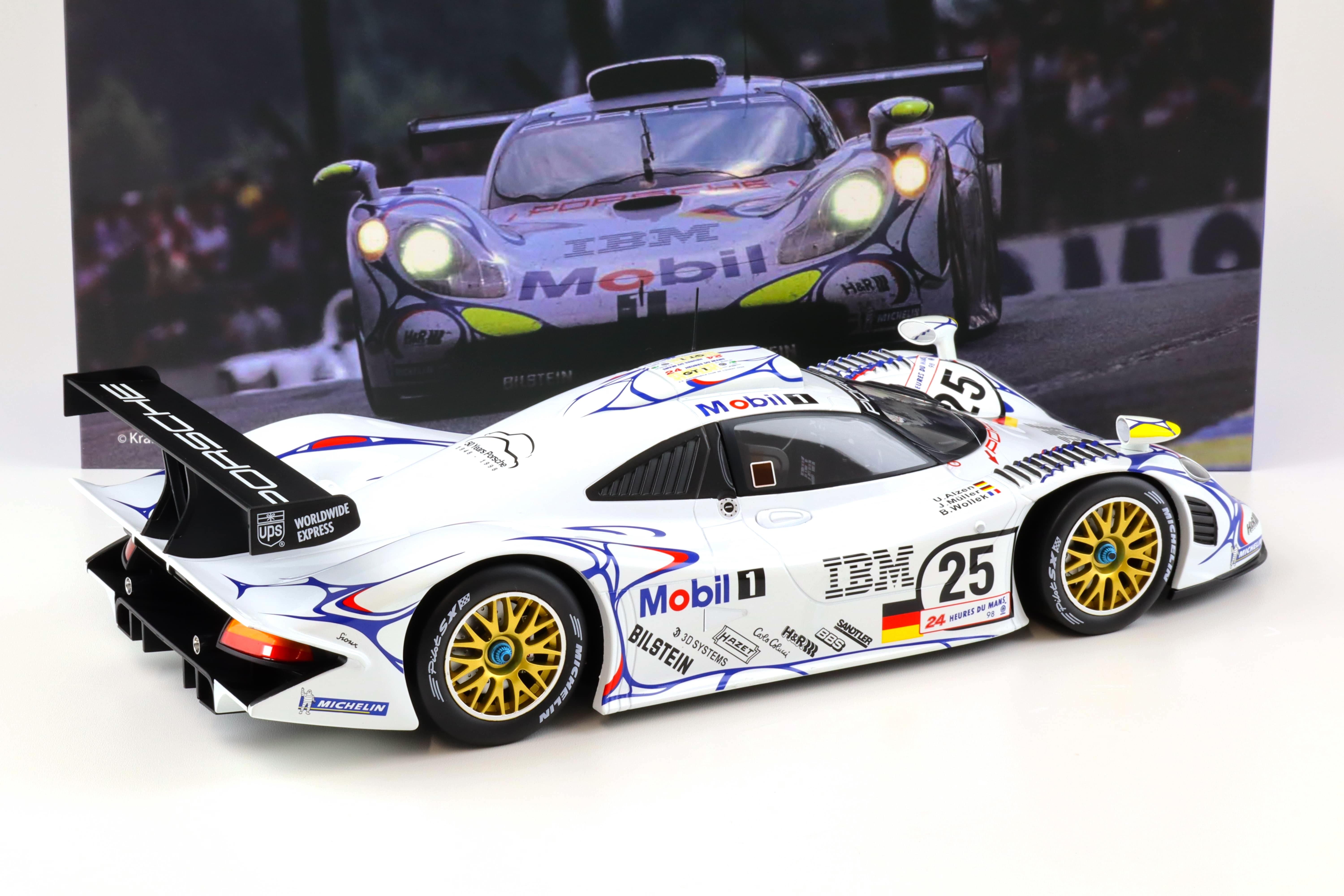 1:12 WERK83 Porsche 911 996 GT1 24h Le Mans 1998 #25 Wollek/ Müller/ Alzen