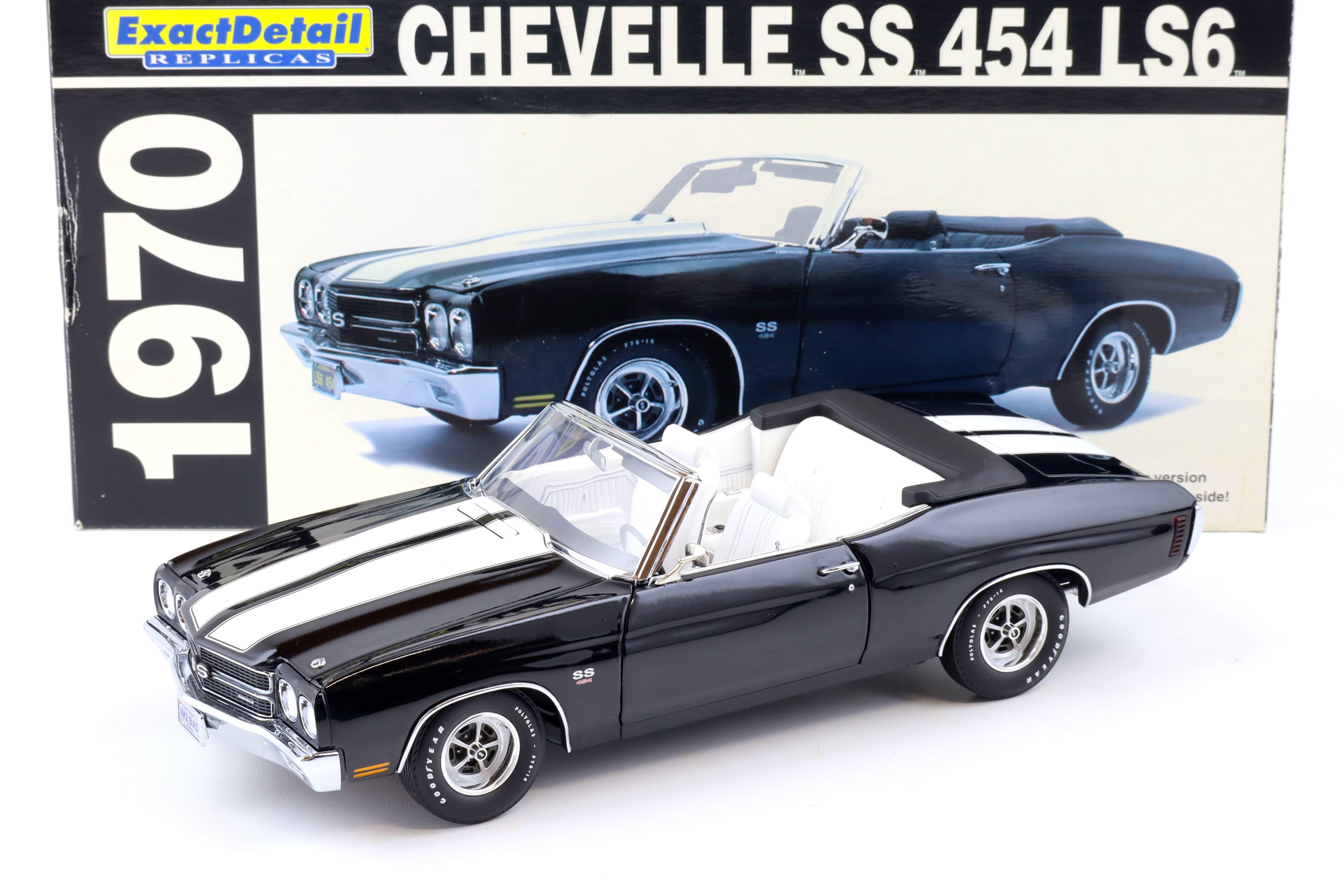 1:18 Exact Detail 1970 Chevrolet Chevelle SS 454 LS6 Convertible black WCC602A