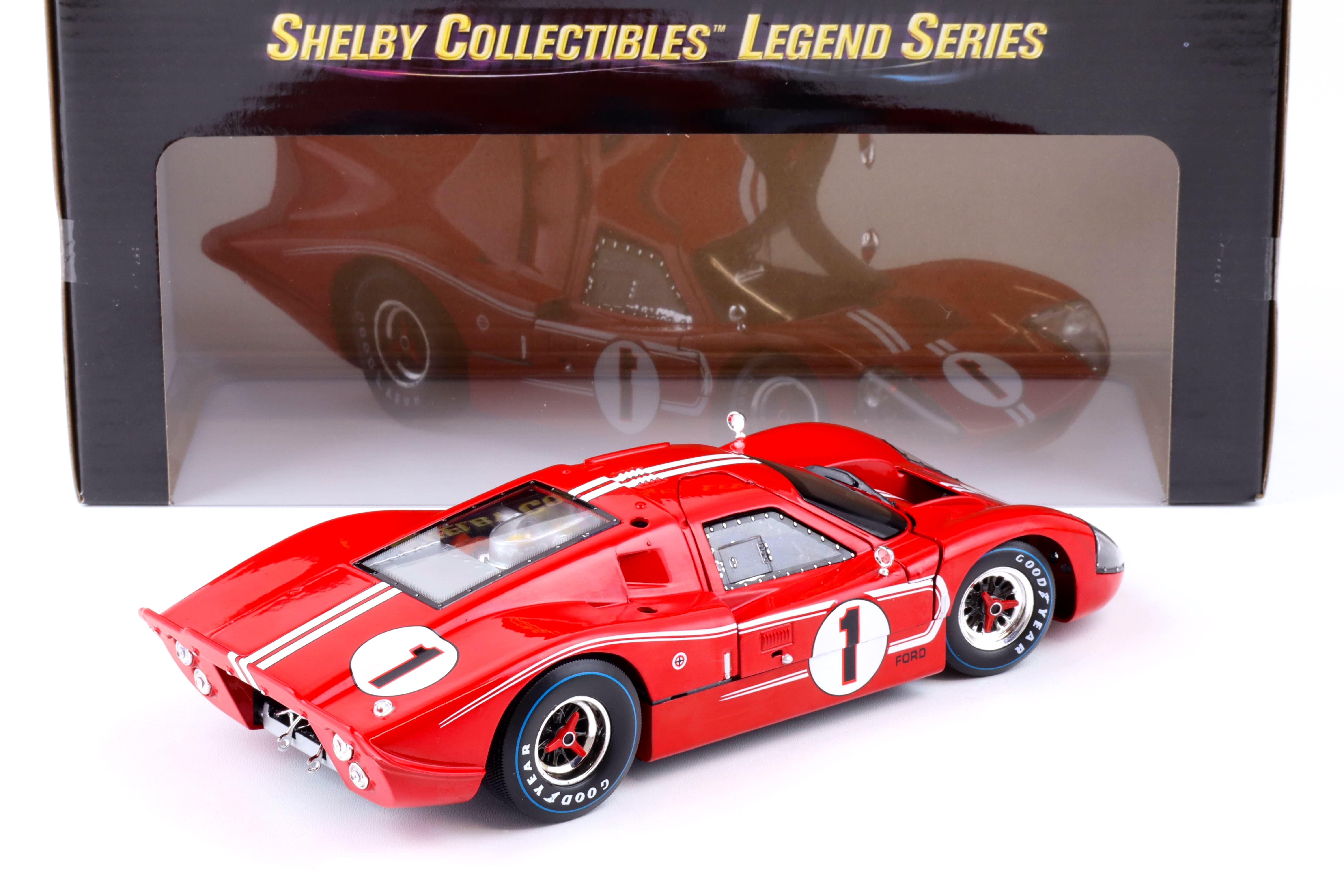 1:18 Shelby Collectibles Ford GT40 MKIV Winner 24h Le Mans 1967 Gurney/Foyt #1