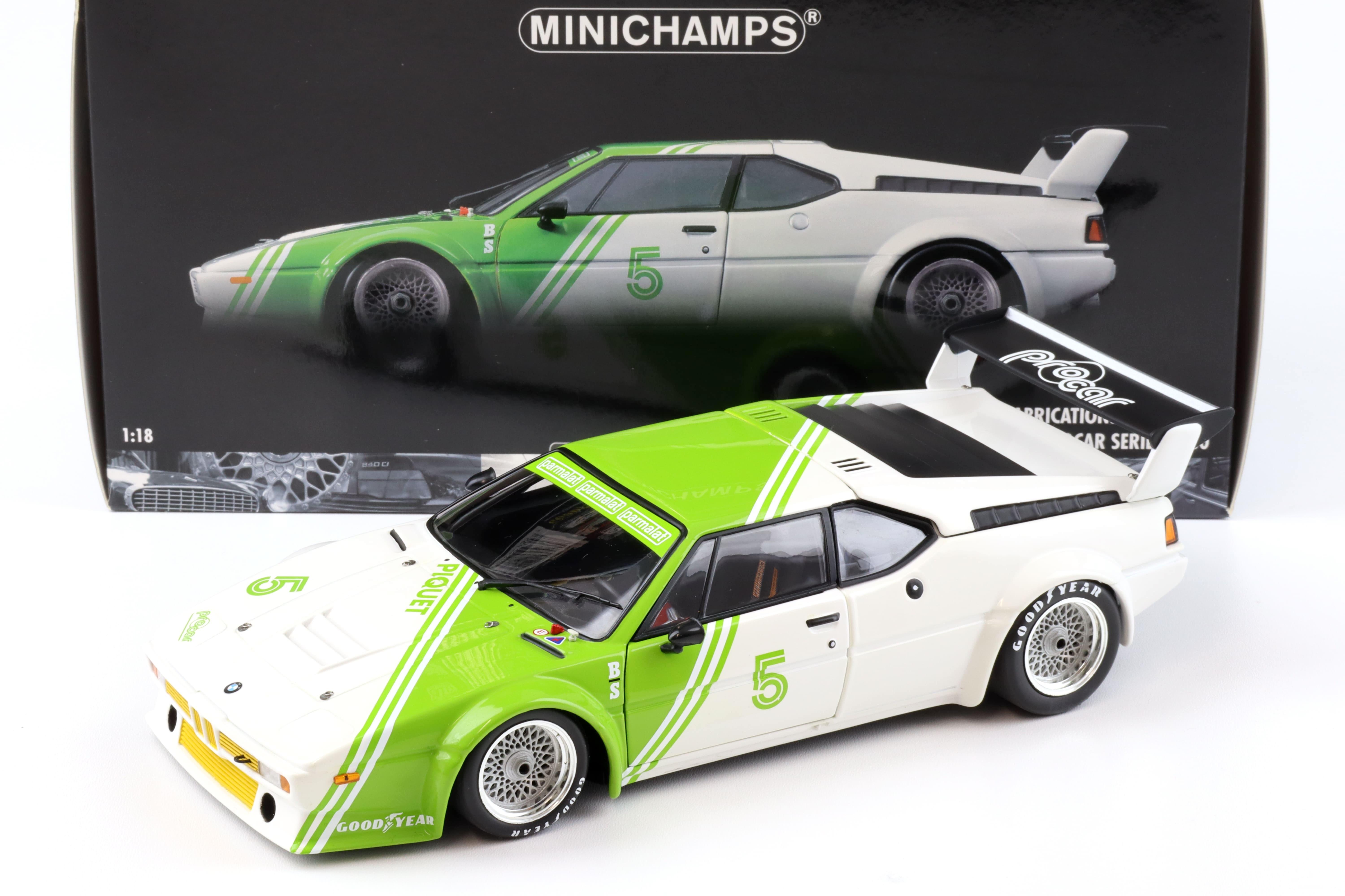 1:18 Minichamps BMW M1 Procar Team BS Fabrications #5 Piquet Procar Series 1980