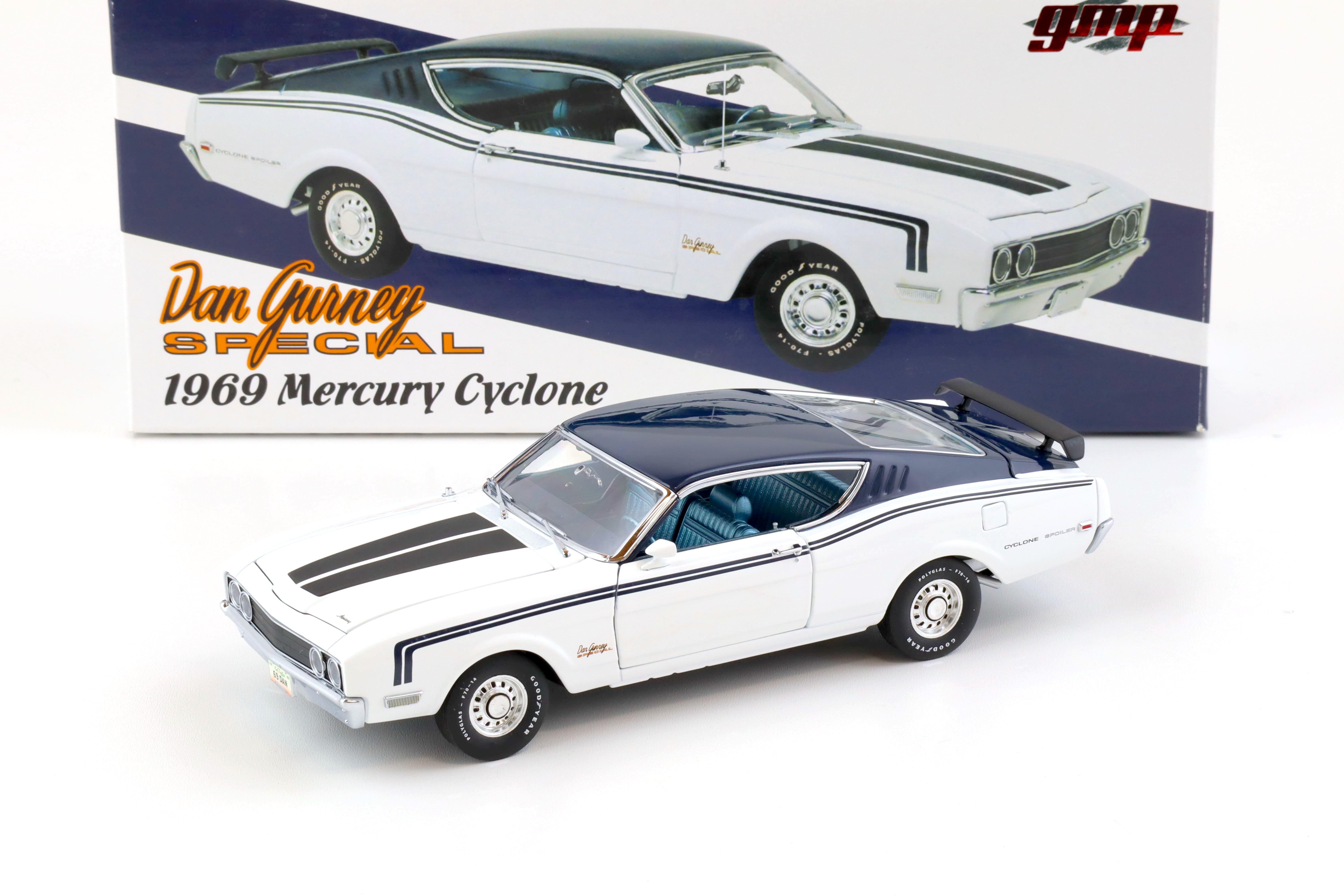 1:24 GMP 1969 Mercury Cyclone Coupe DAN GURNEY Special white/ blue