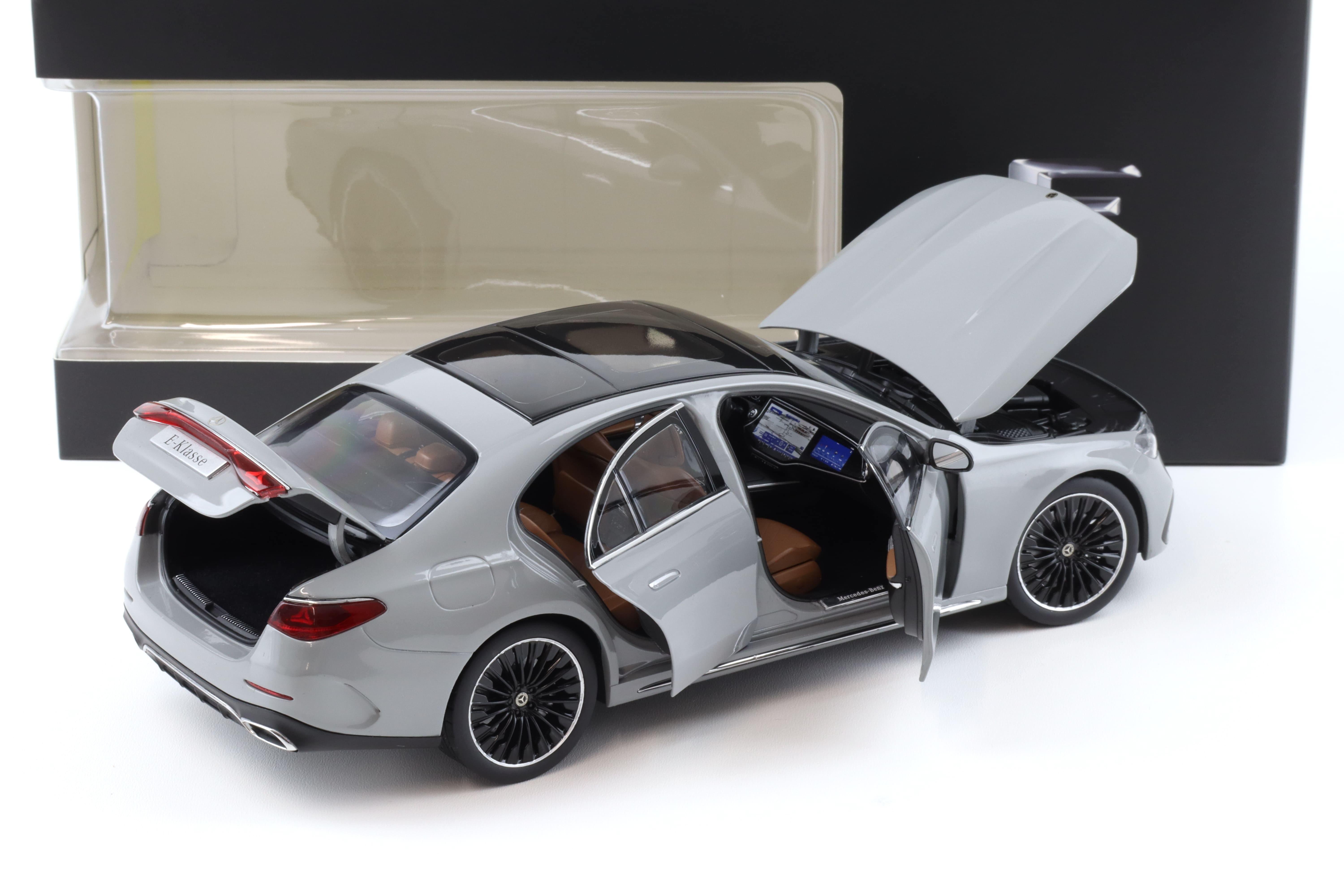 1:18 iScale Mercedes E-Klasse Limousine W214 AMG Line alpine grey solid DEALER VERSION