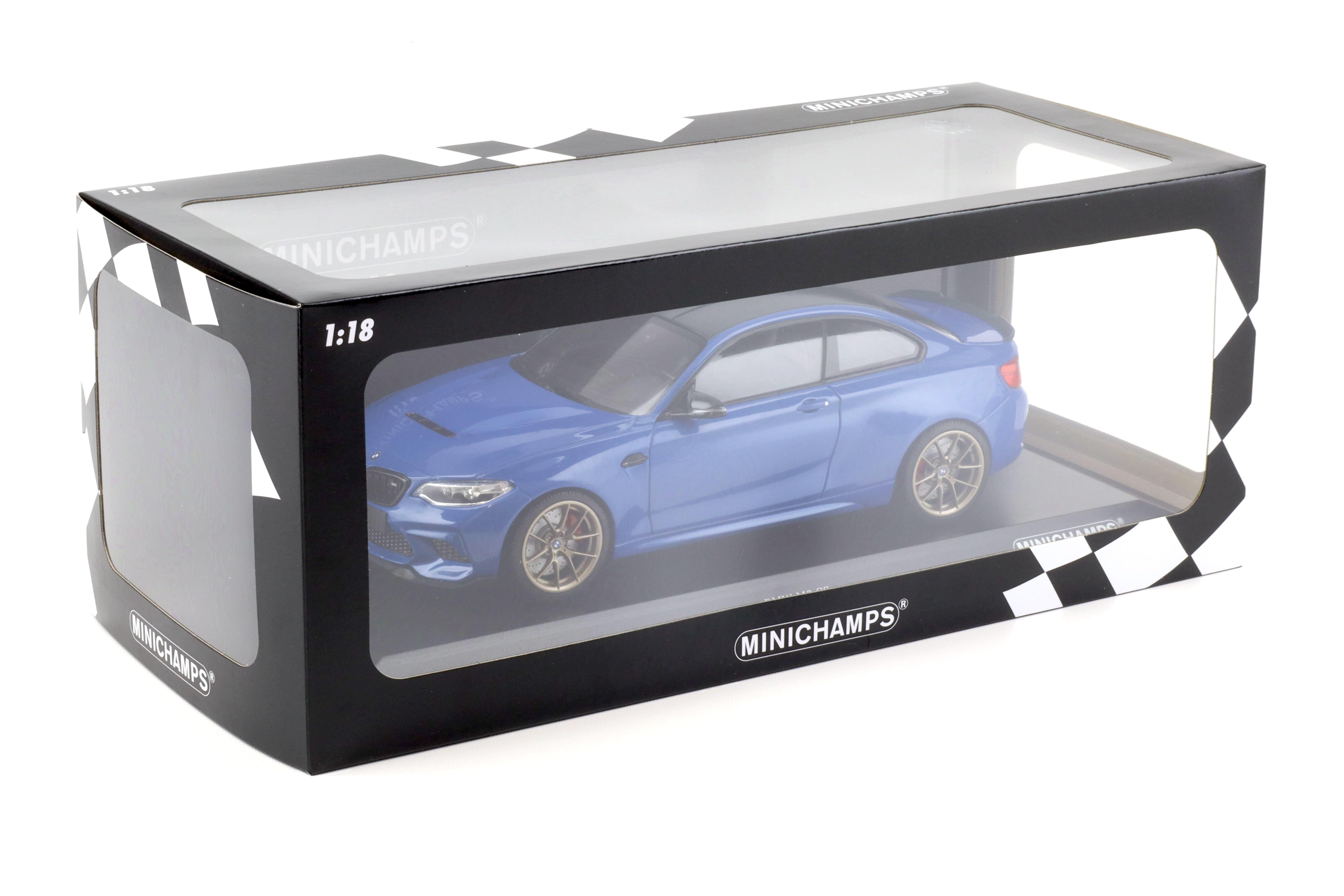 1:18 Minichamps BMW M2 CS (F87) Coupe 2020 Misano blue/ gold wheels