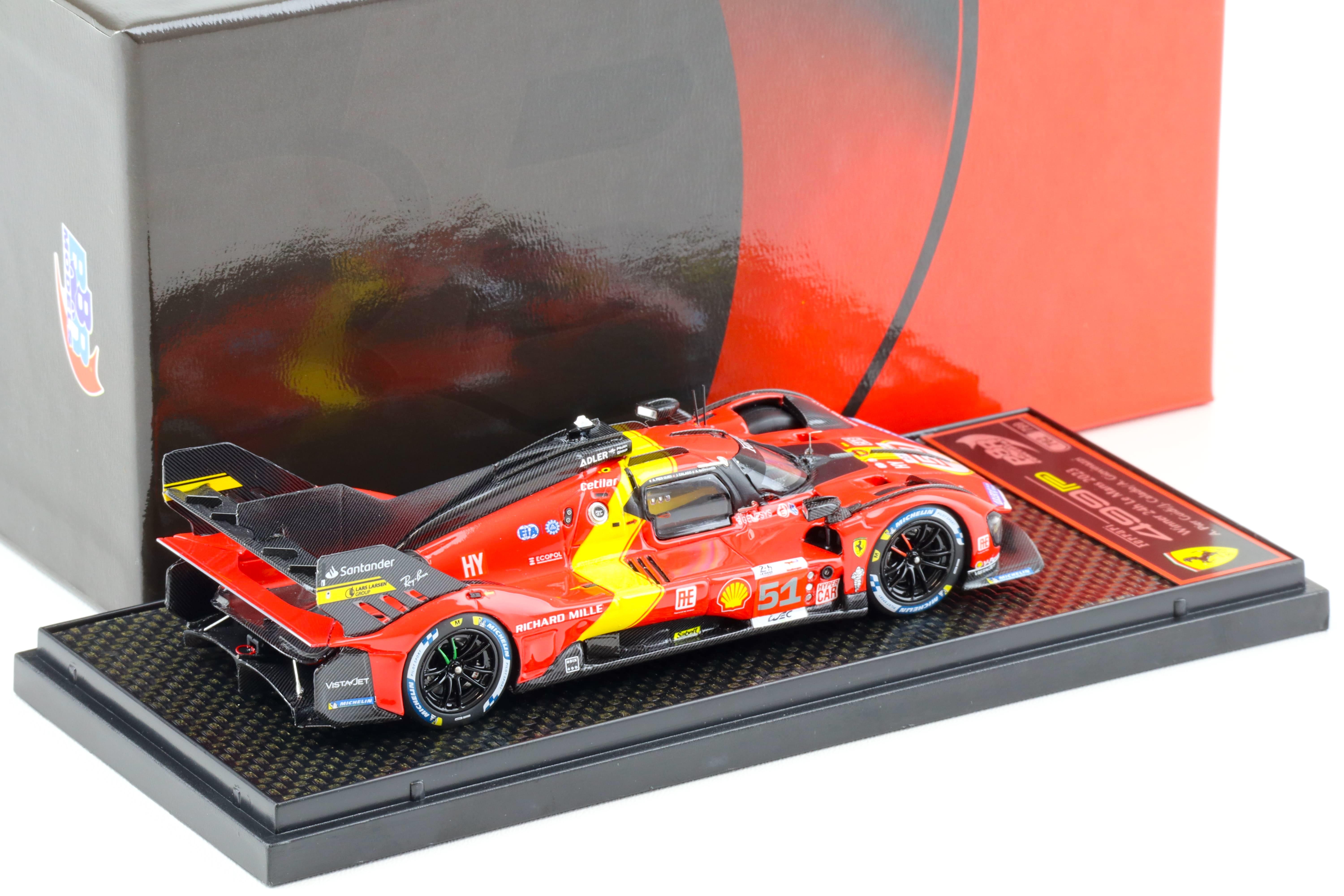 1:43 BBR Ferrari 499P #51 AF Corse Winner 24h Le Mans 2023 Guidi/ Calado - Limited 799 pcs.