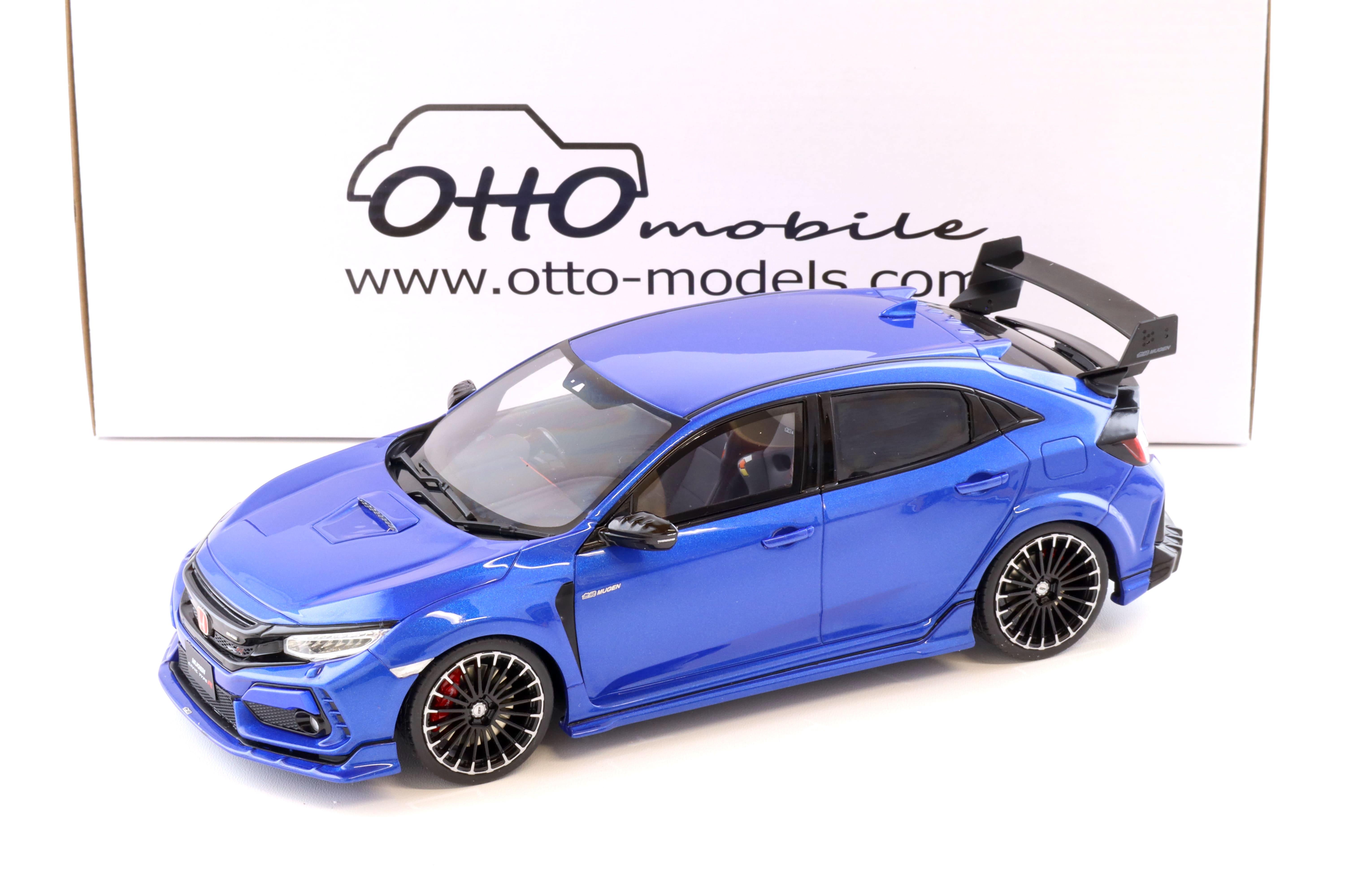 1:18 OTTO mobile OT987 Honda Civic FK8 Type R MUGEN blue metallic 2020