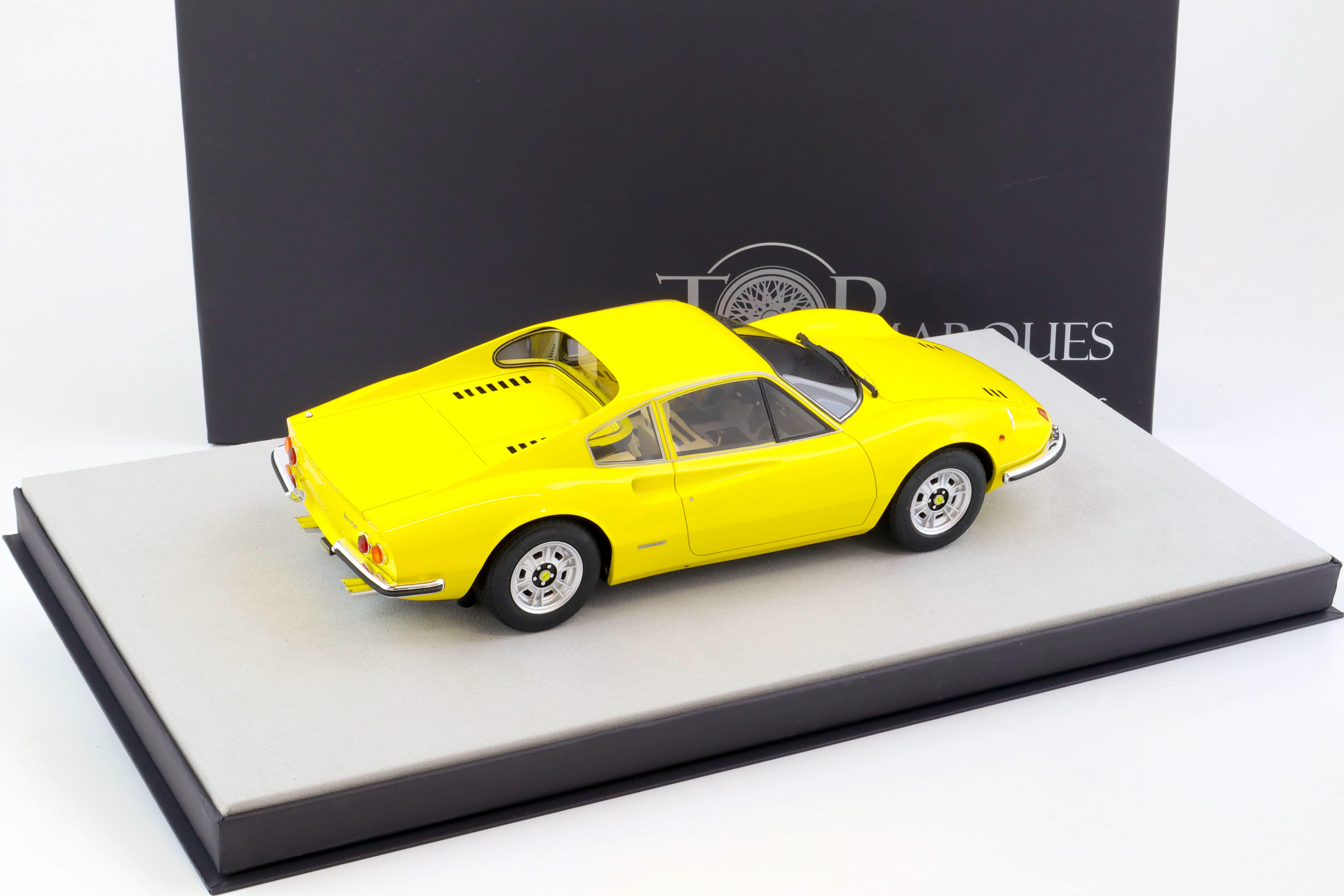 1:12 TOP Marques Ferrari Dino 246 GT Coupe 1972 yellow TOP12-02B