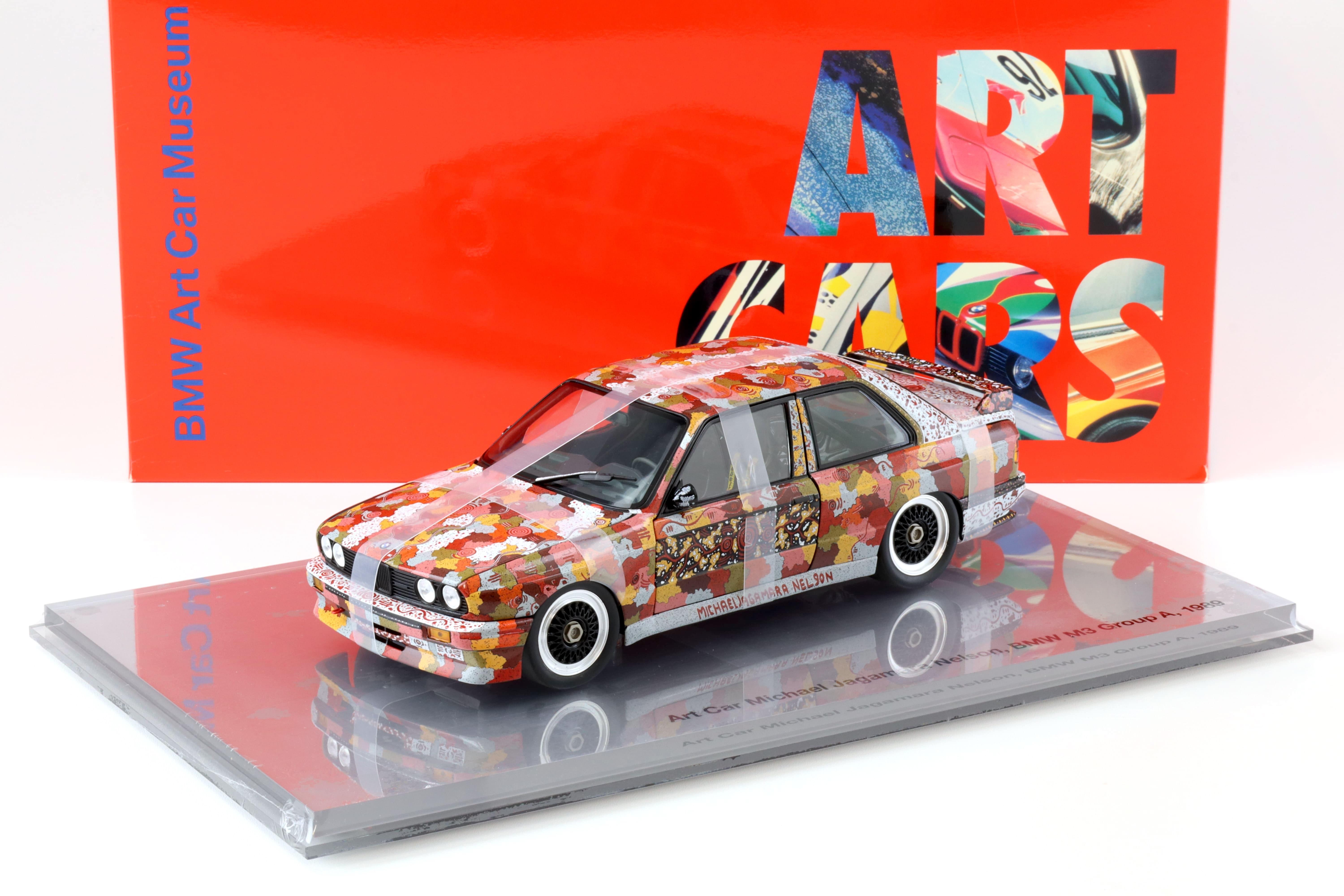 1:18 Minichamps BMW M3 E30 Gruppe A Jagamara Nelson ART CAR DEALER VERSION