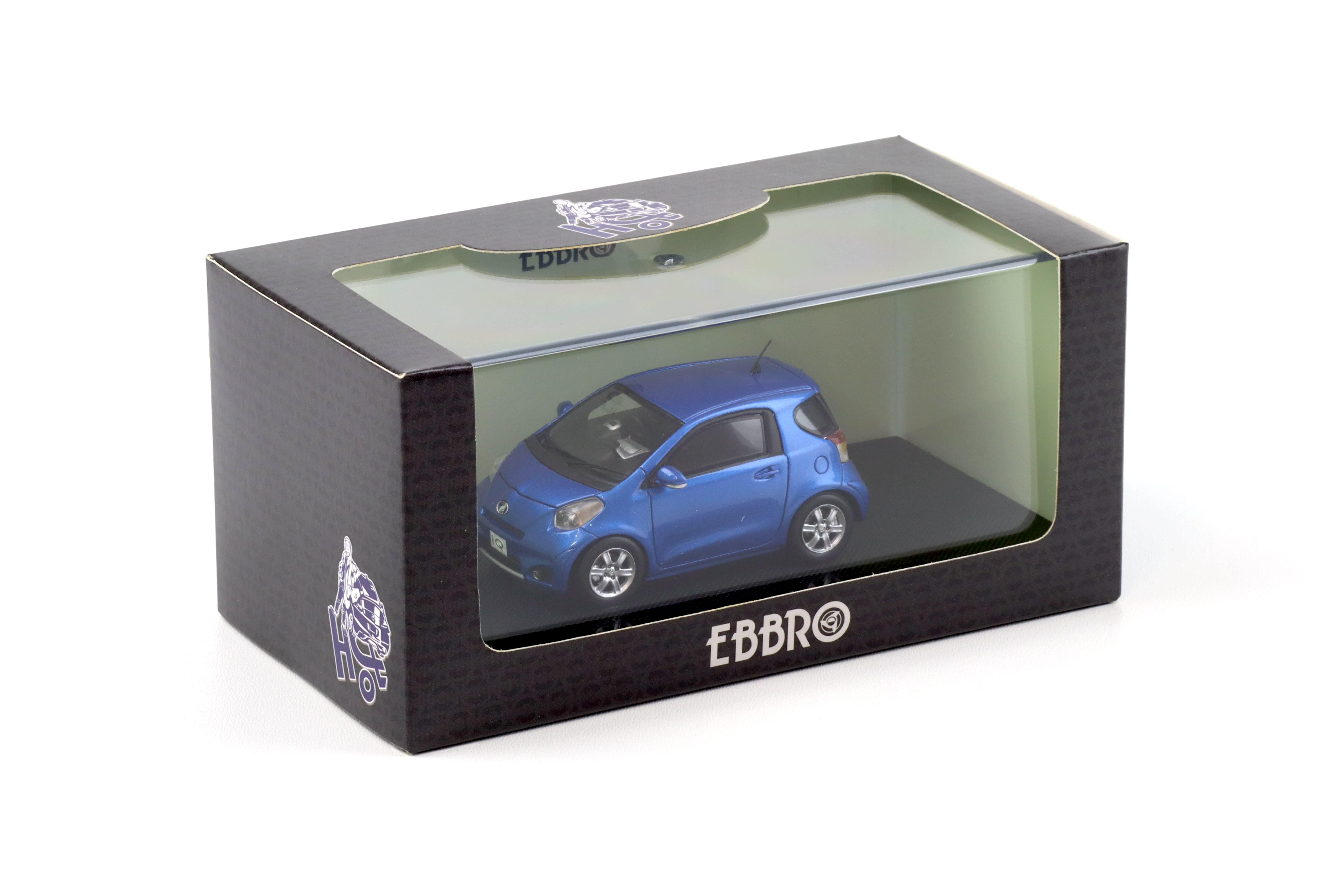 1:43 Ebbro Toyota IQ blue metallic 2009