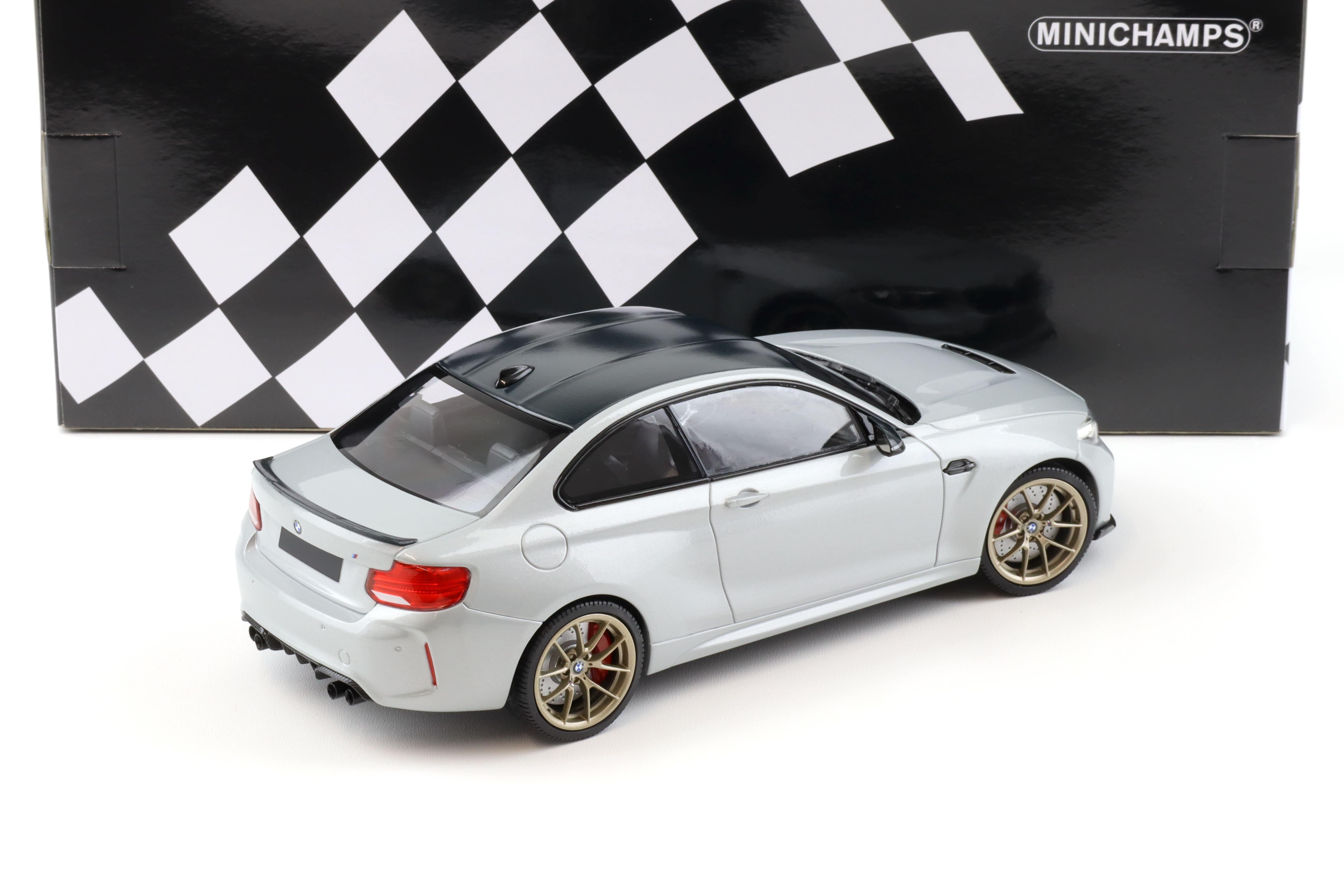 1:18 Minichamps BMW M2 CS (F87) Coupe 2020 silver metallic/ gold wheels