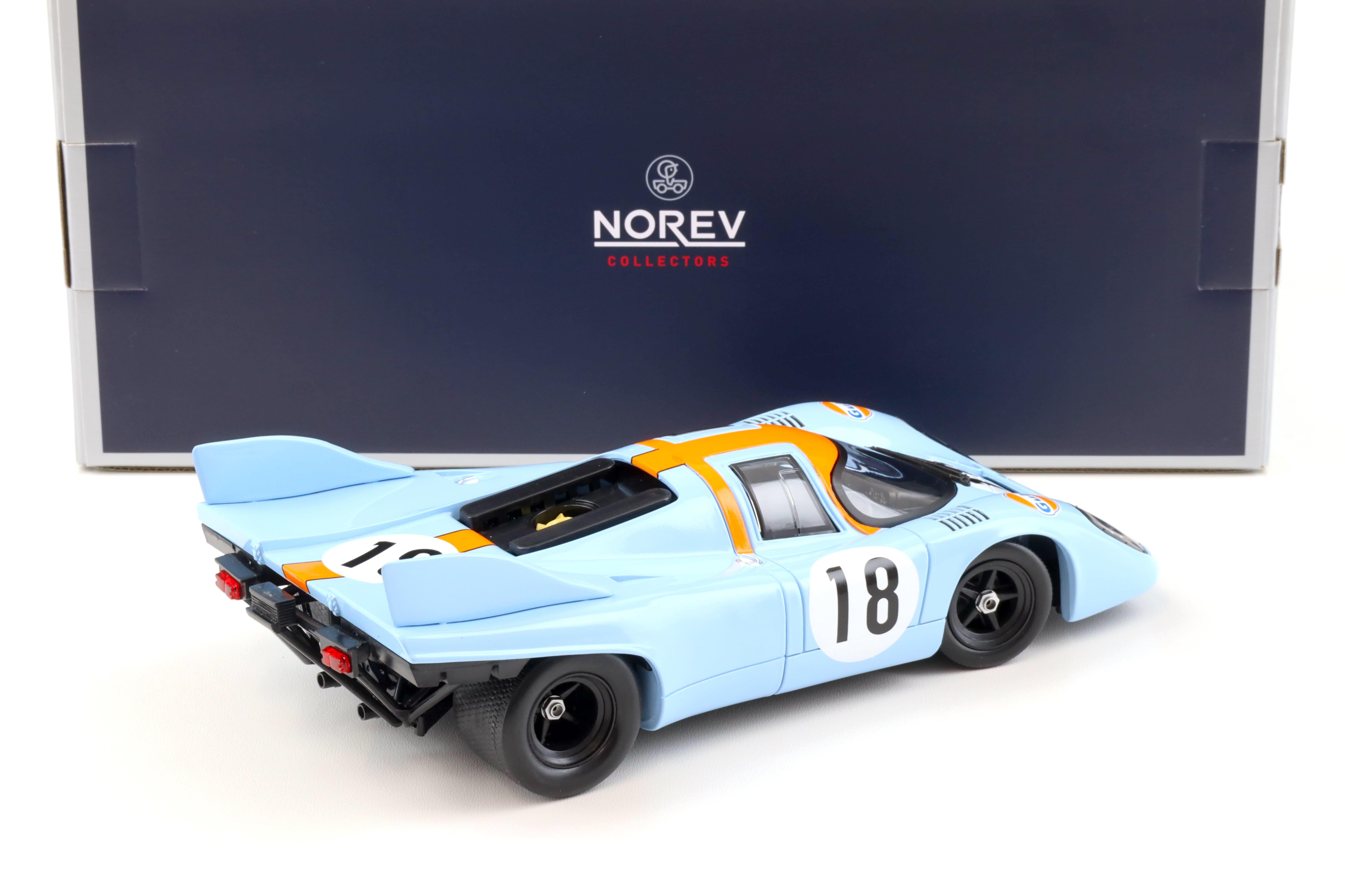 1:18 Norev Porsche 917K 24h Le Mans 1971 Training Siffert/ Bell #1 GULF