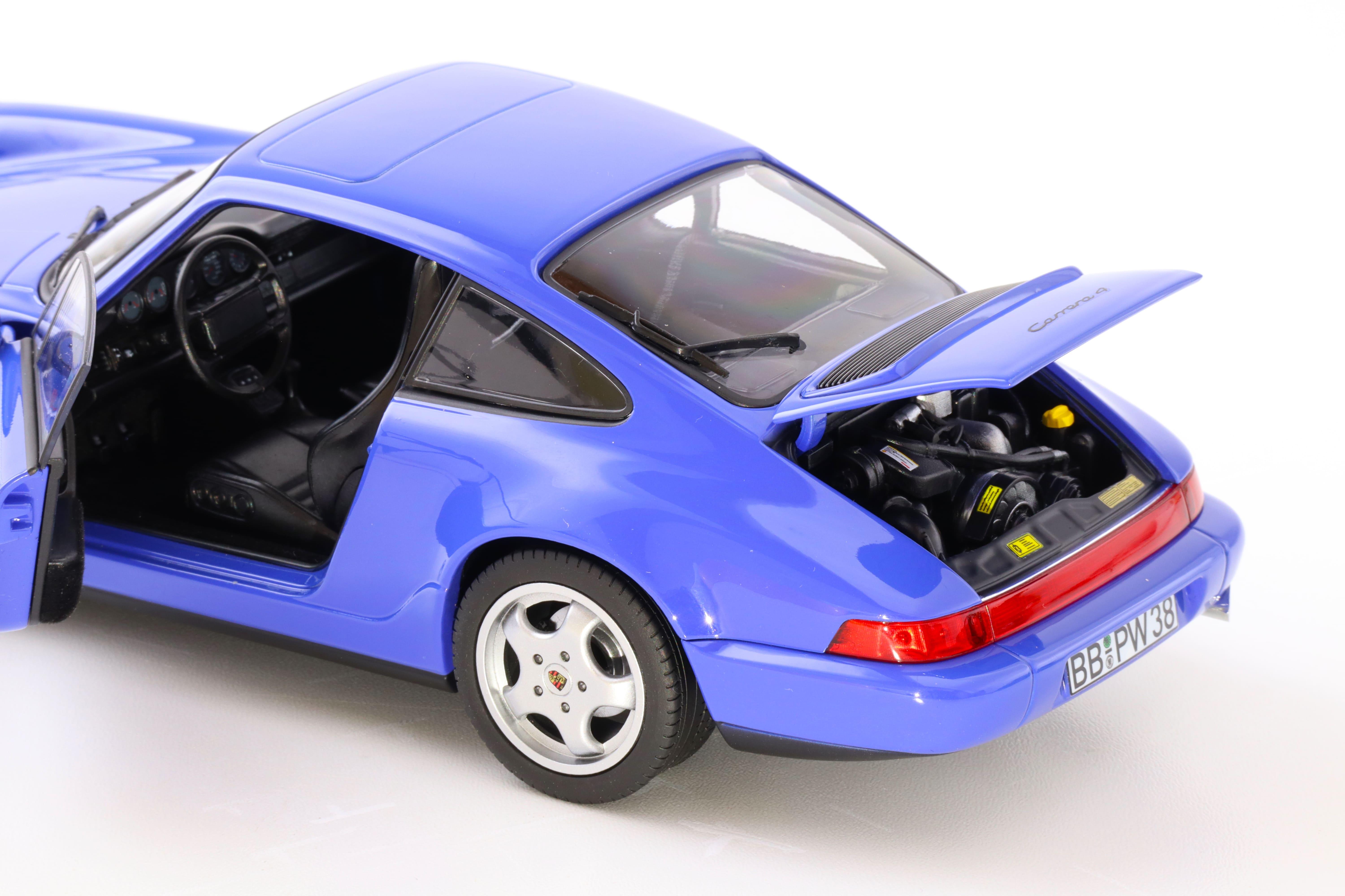 1:18 Norev Porsche 911 (964) Carrera 4 Coupe 1990 Maritim blue - Limited 504 pcs.