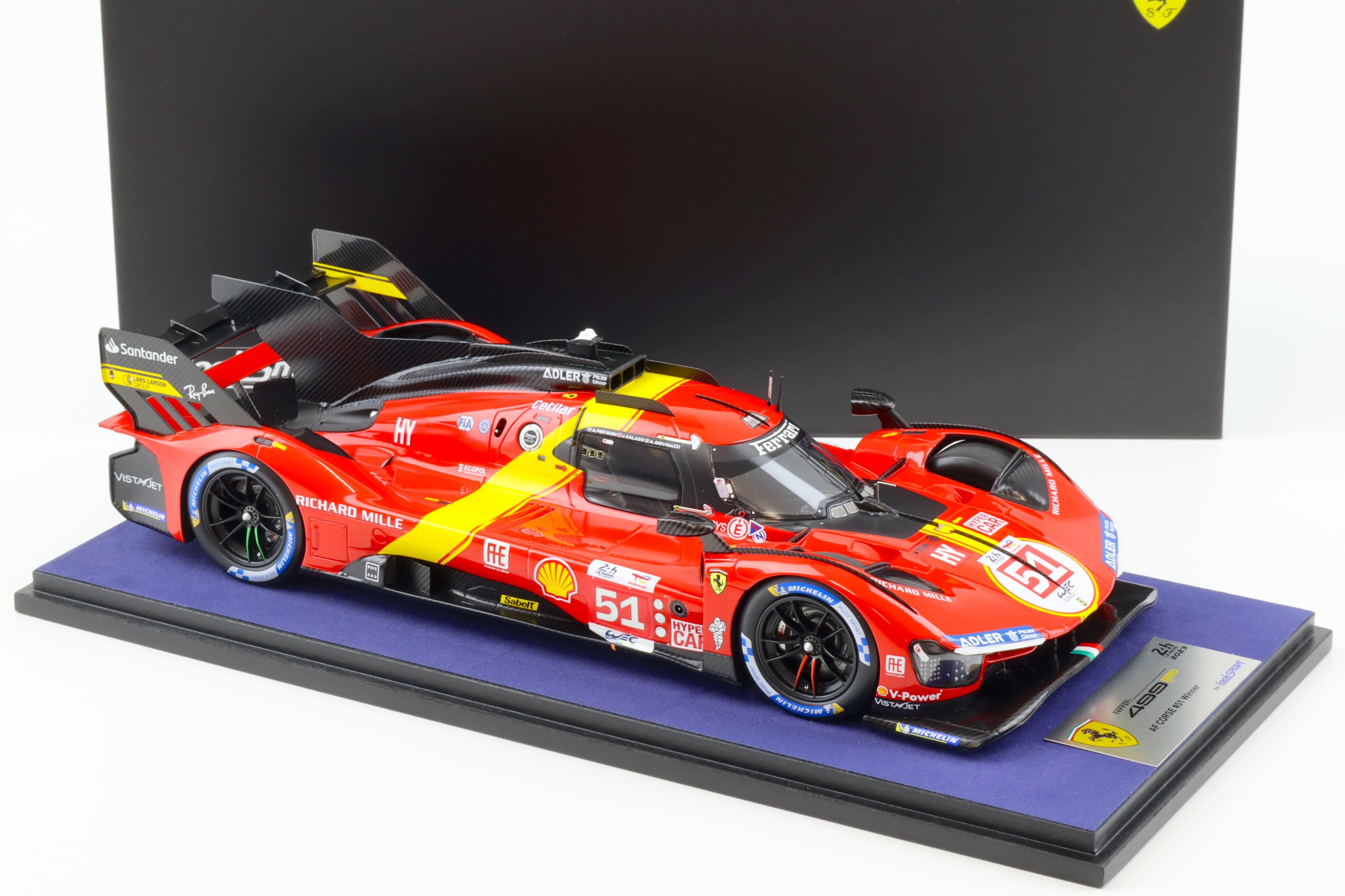 1:18 LookSmart Ferrari 499P #51 AF Corse Winner 24h Le Mans 2023 Guidi/ Calado