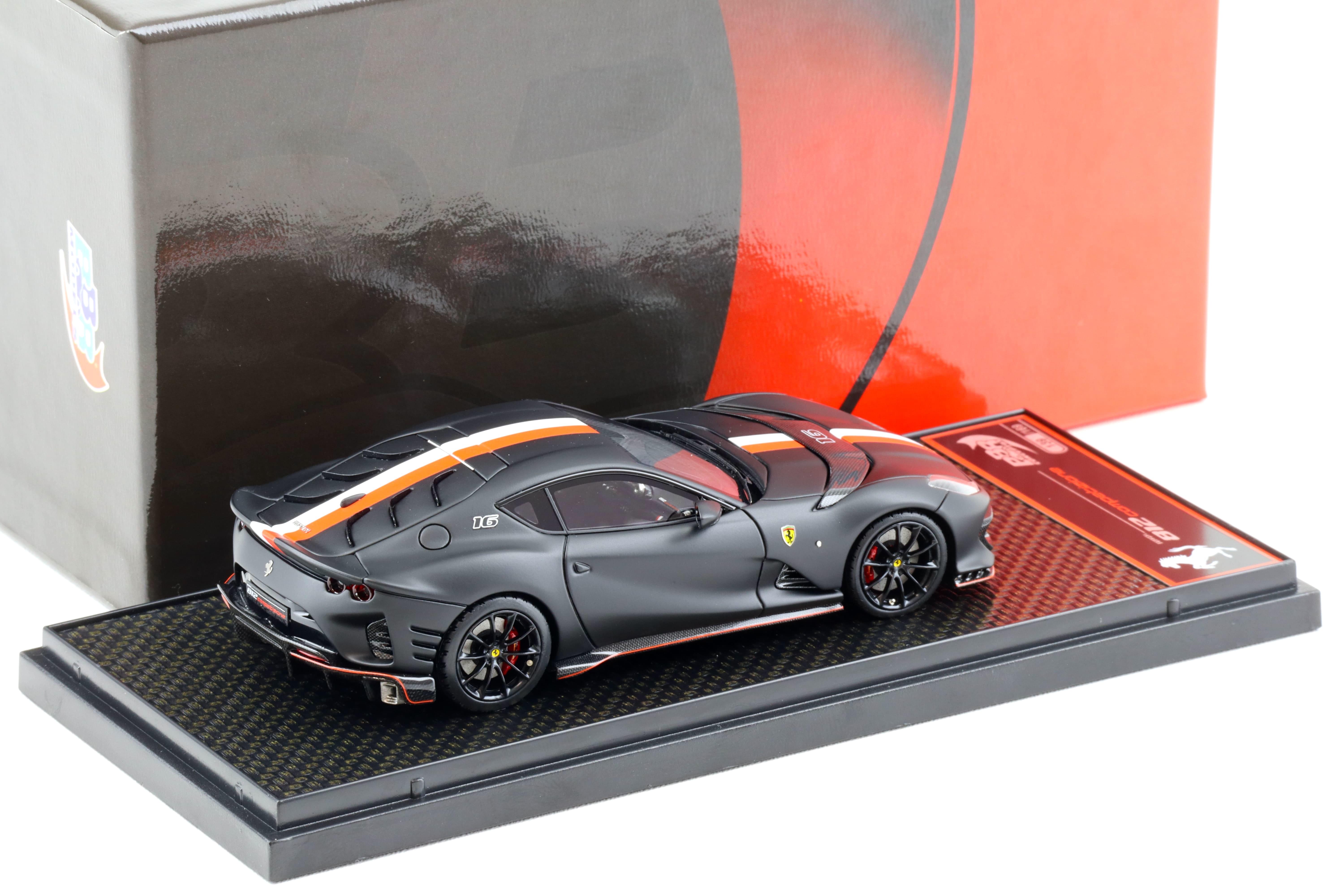 1:43 BBR Ferrari 812 Competizione Nero Opaco Charles Leclerc - Limited 169 pcs.