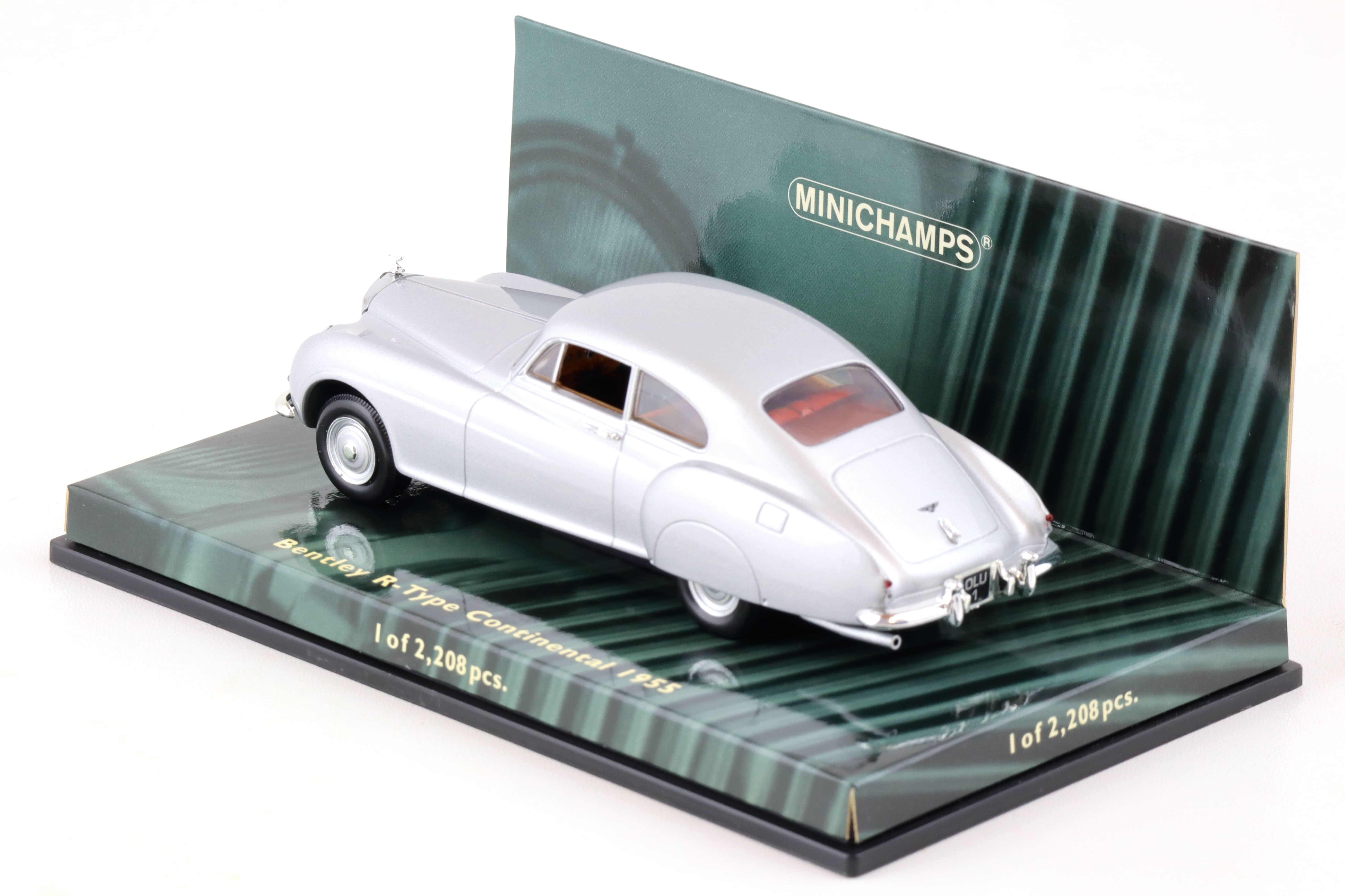 1:43 Minichamps Bentley R-Type Continental 1955 silver