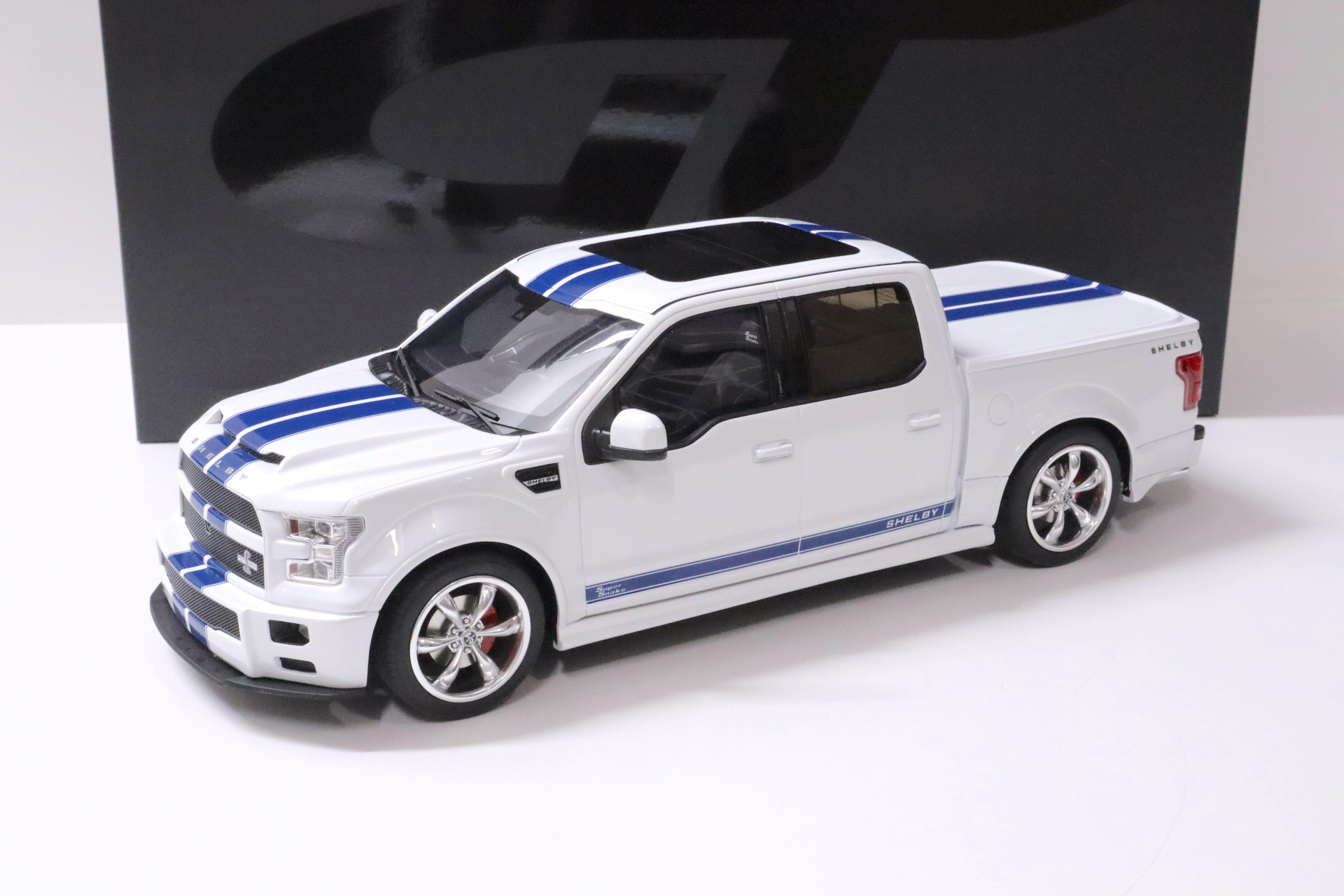 1:18 GT Spirit GT824 Ford Shelby F150 Super Snake Pick-Up white/ blue stripes