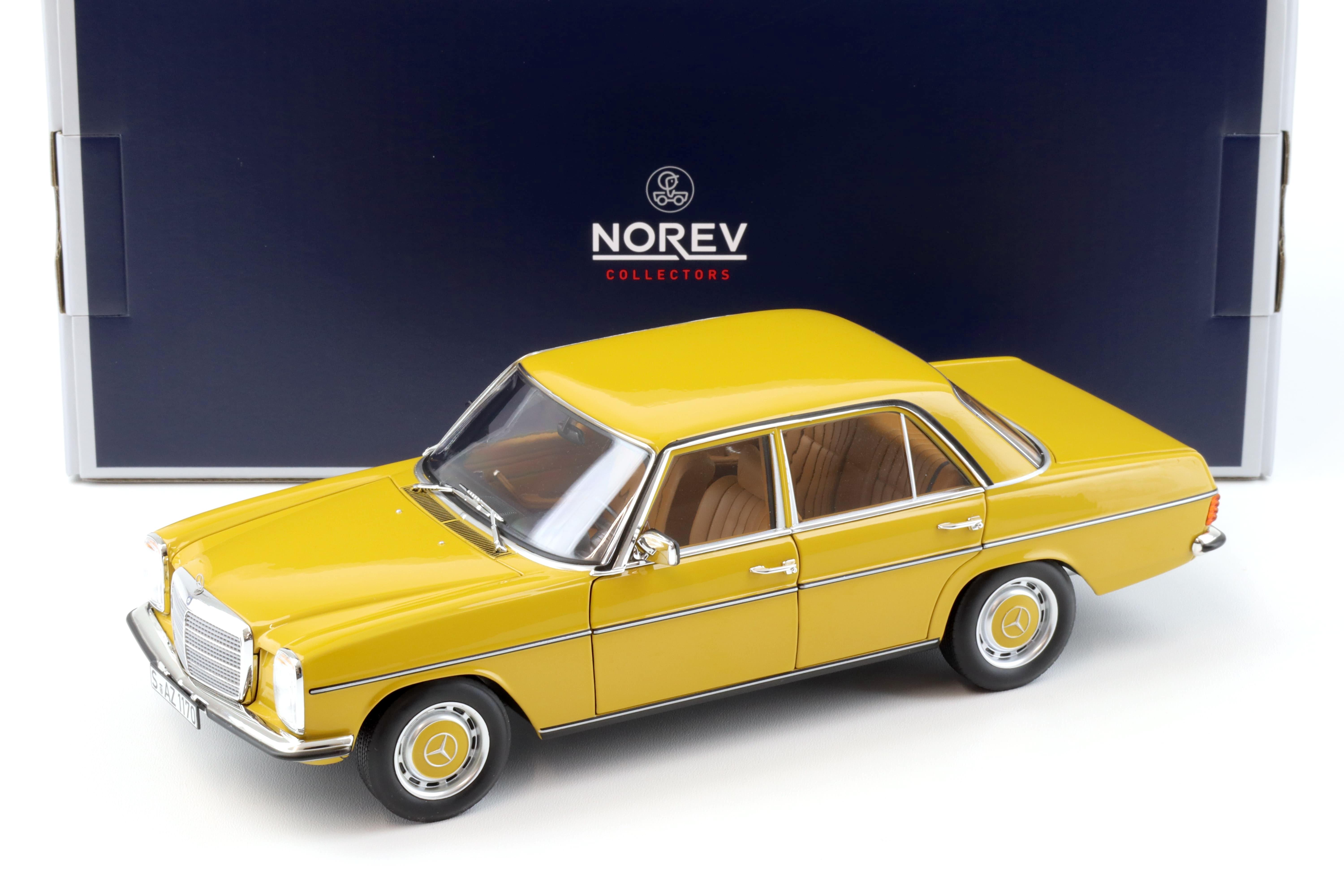 1:18 Norev Mercedes 200 Strich-Acht /8 W115 Limousine 2-Serie 1973 sahara yellow