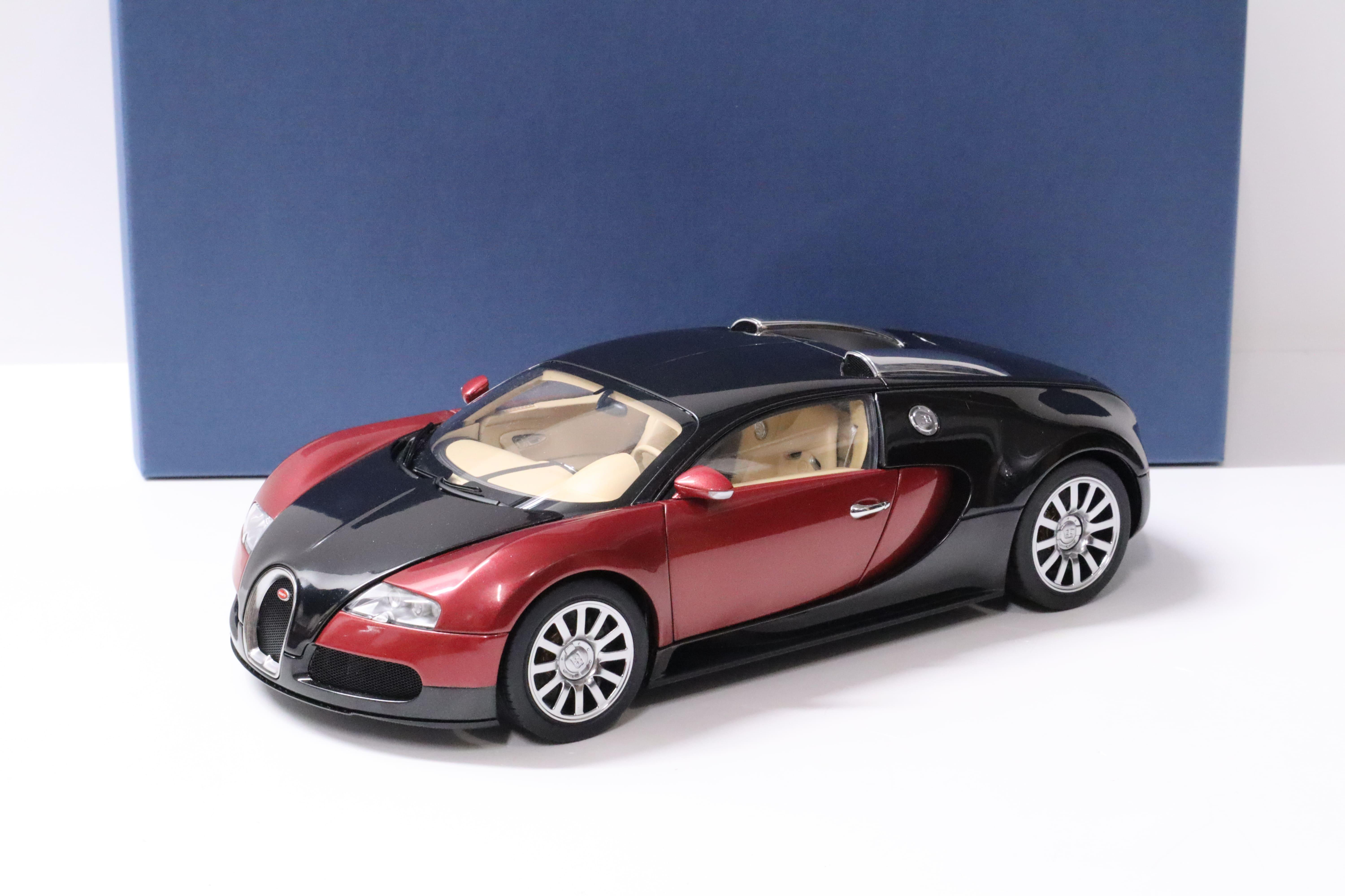 1:18 AUTOart Bugatti EB 16.4 Veyron Production Car #001 black/ red 2006