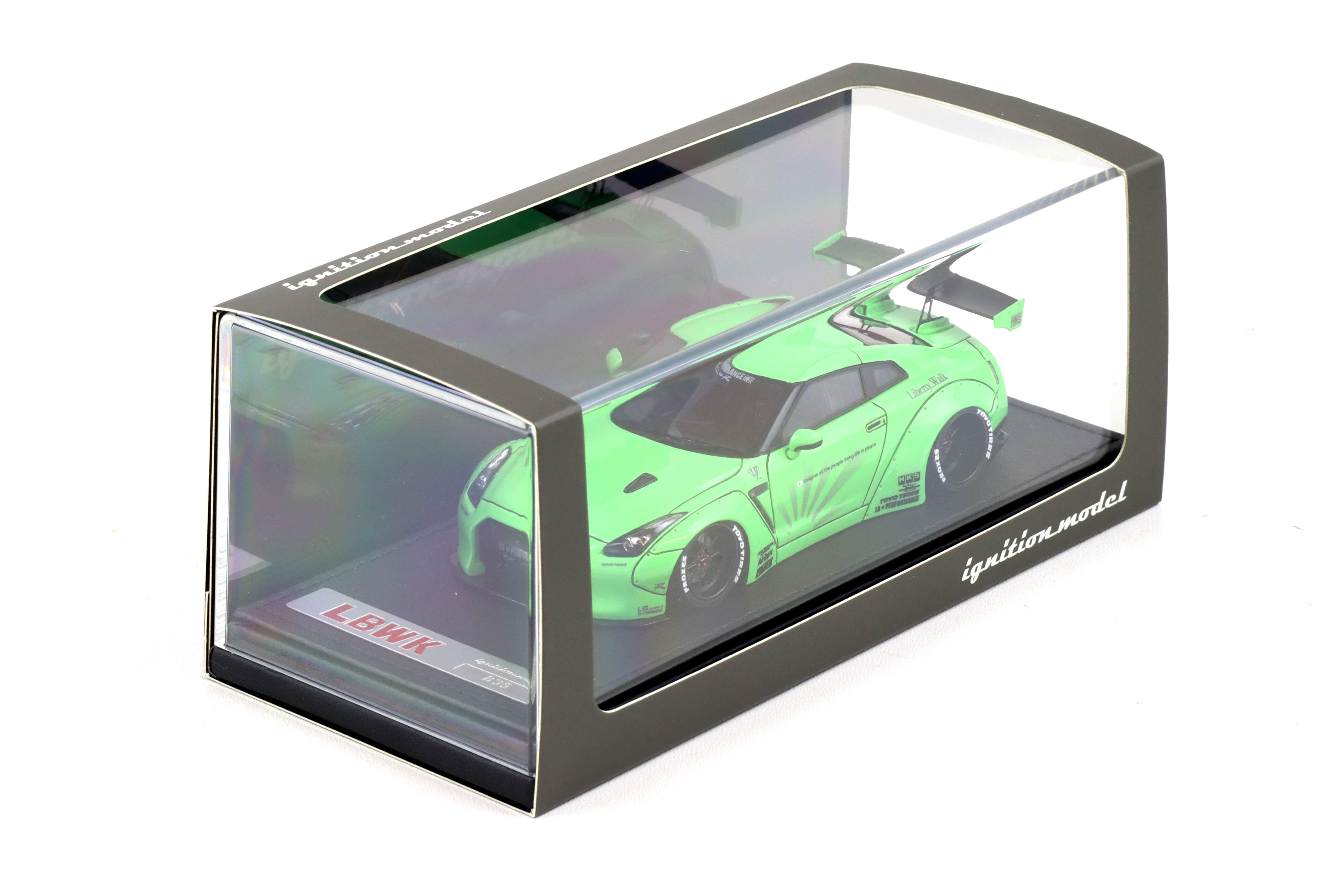 1:43 Ignition Model IG2270 Nissan LB-WORKS GT-R R35 Liberty Walk green metallic