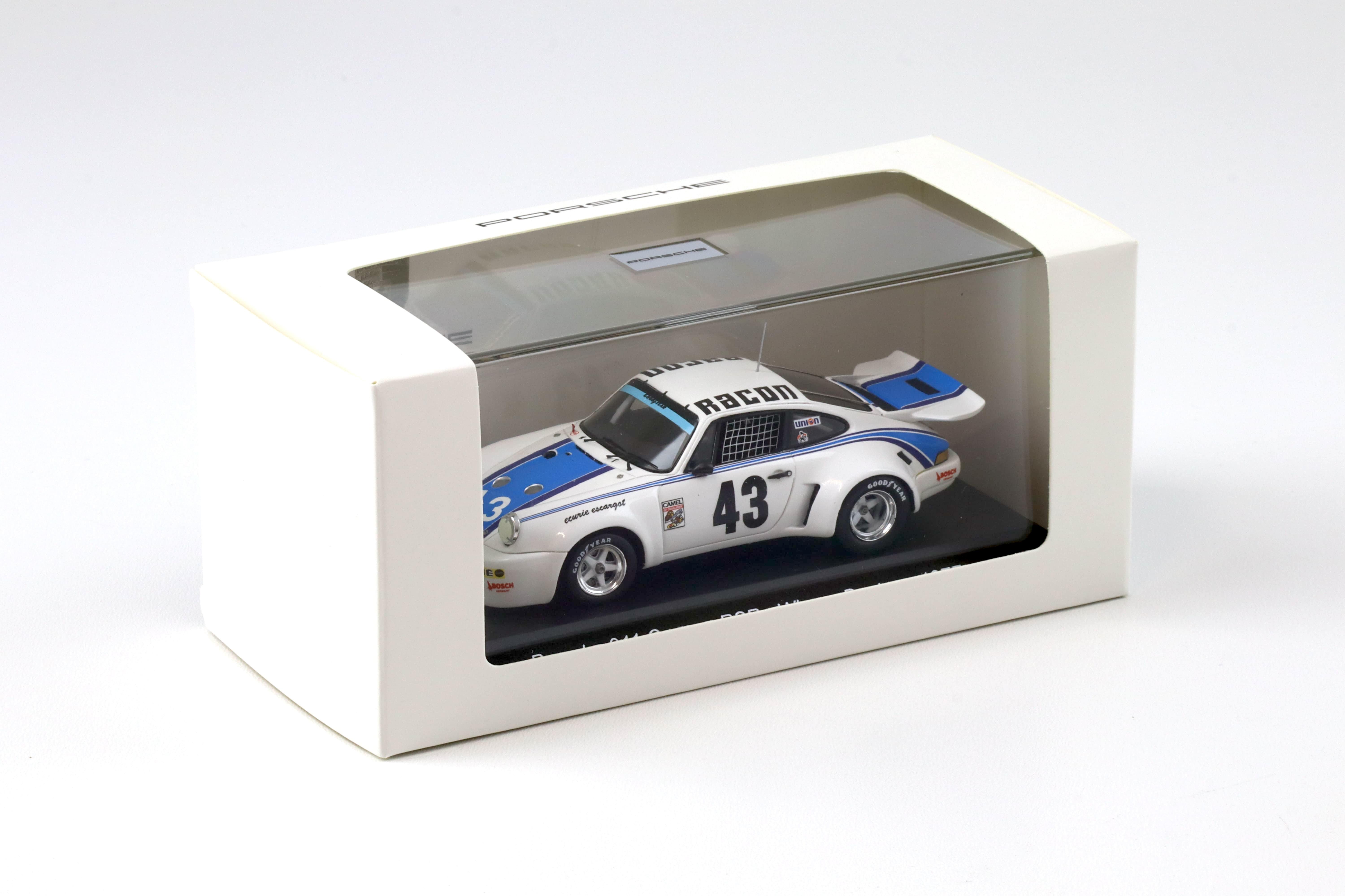 1:43 Spark Porsche 911 Carrera RSR Winner Daytona 1977 Racon #43 MAP Porsche Museum