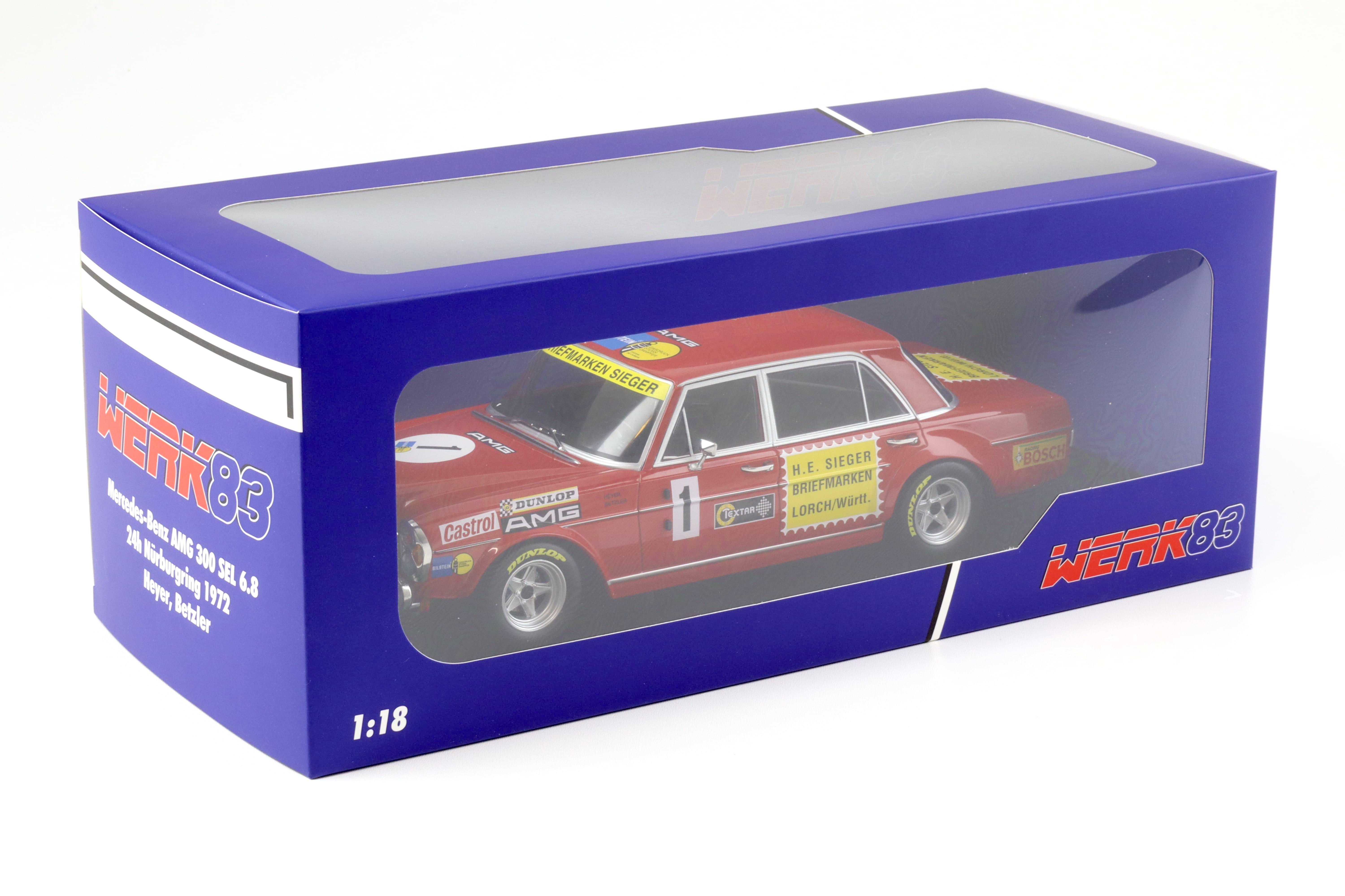 1:18 WERK83 Mercedes AMG 300 SEL 6.8 #1 Heyer/ Betzler 24h Nürburgring 1972