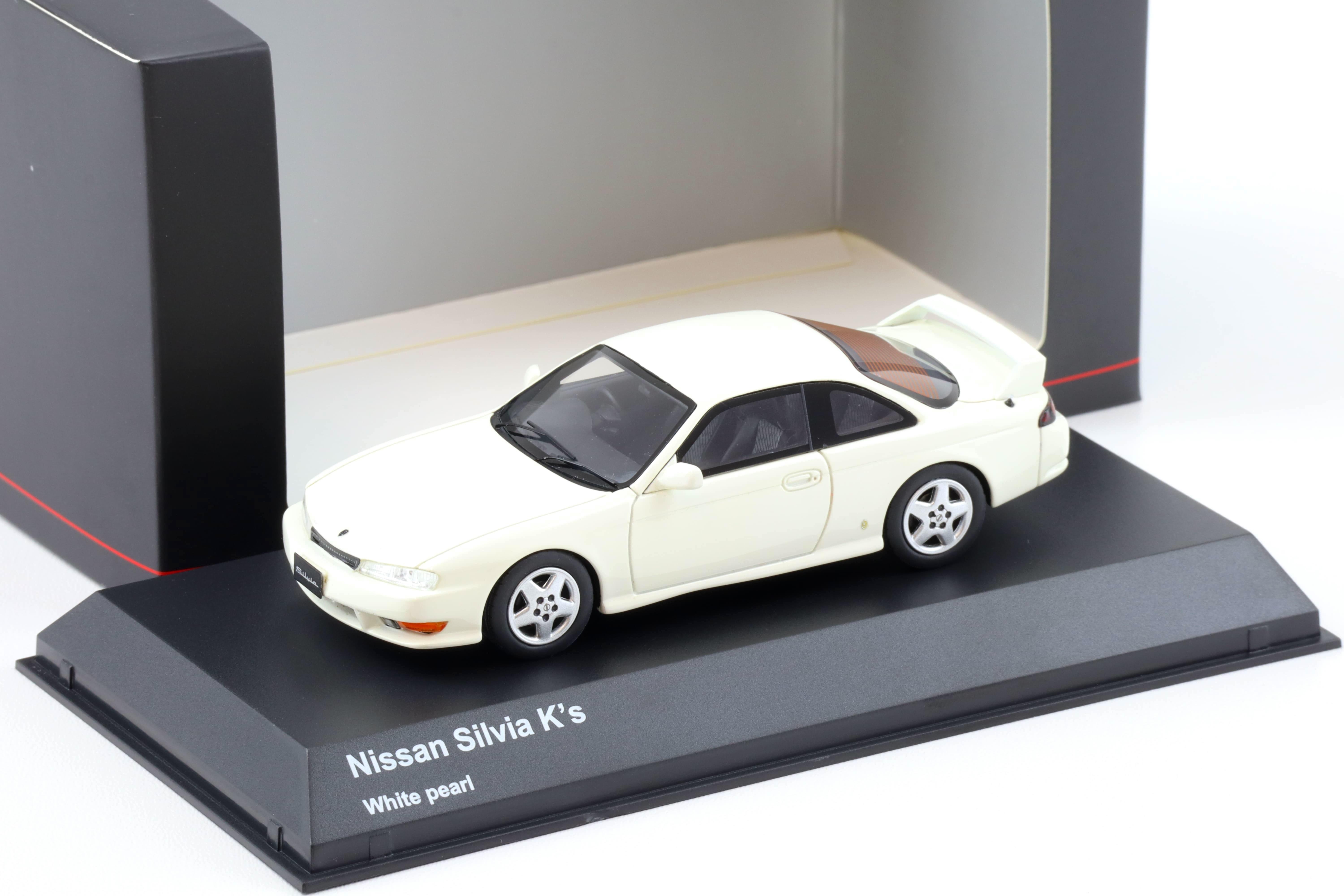 1:43 Kyosho Nissan Silvia K's Coupe 1994 white pearl KSR43112W