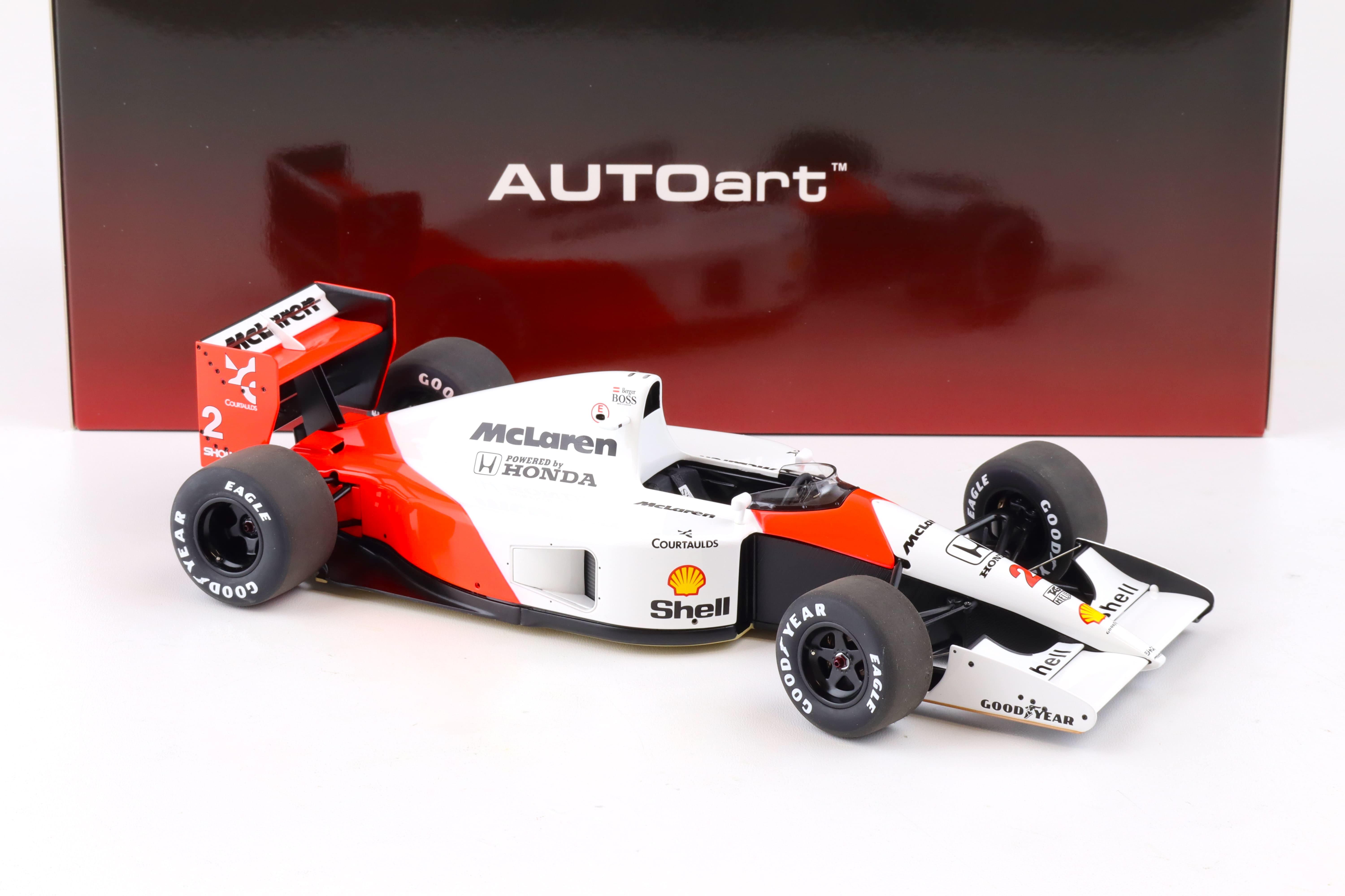 1:18 AUTOart McLAREN Honda MP4/6 Japanese GP 1991 G.Berger #2 with McLAREN Logo 89151