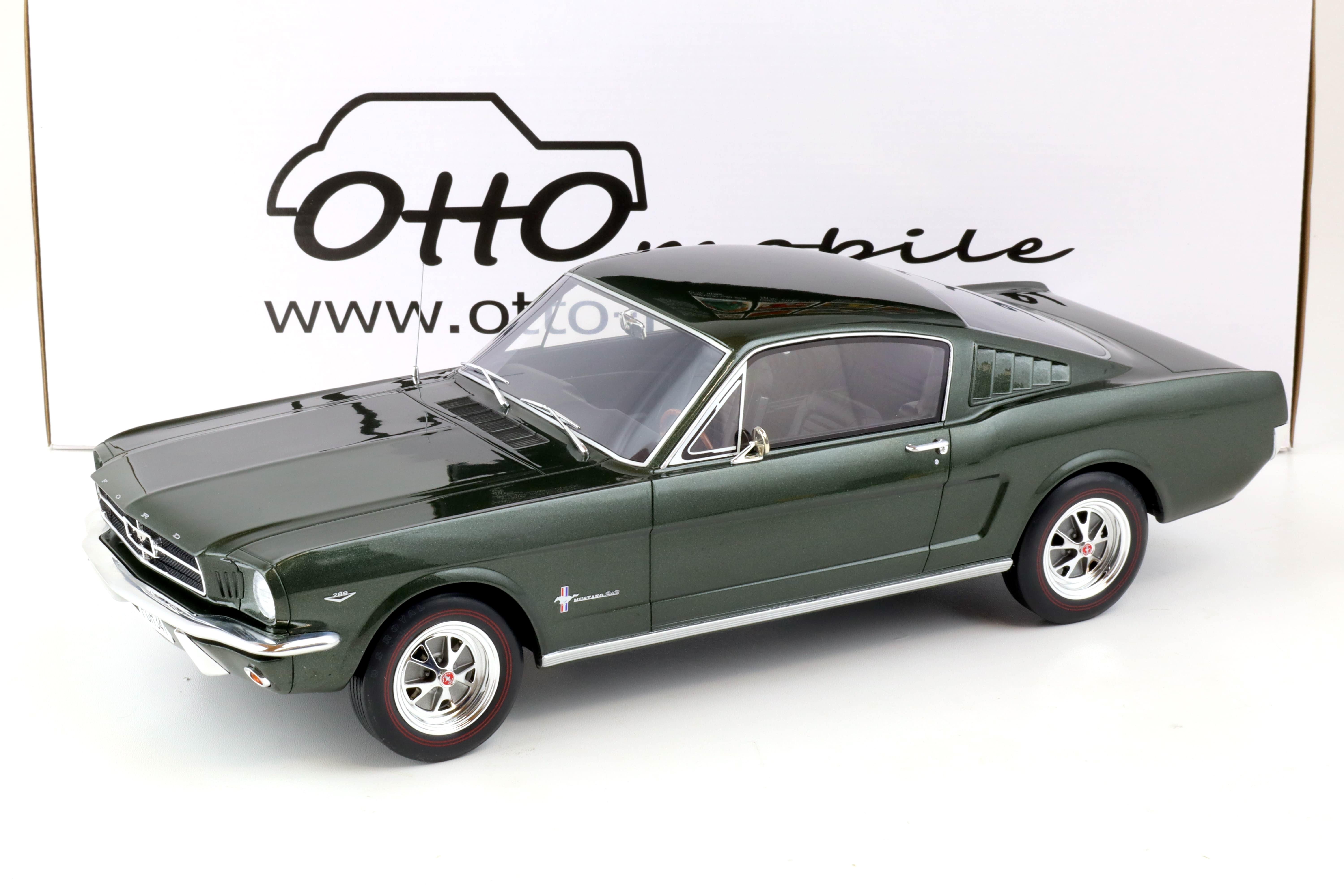1:12 OTTO mobile G079 Ford Mustang Fastback Coupe 1965 green metallic