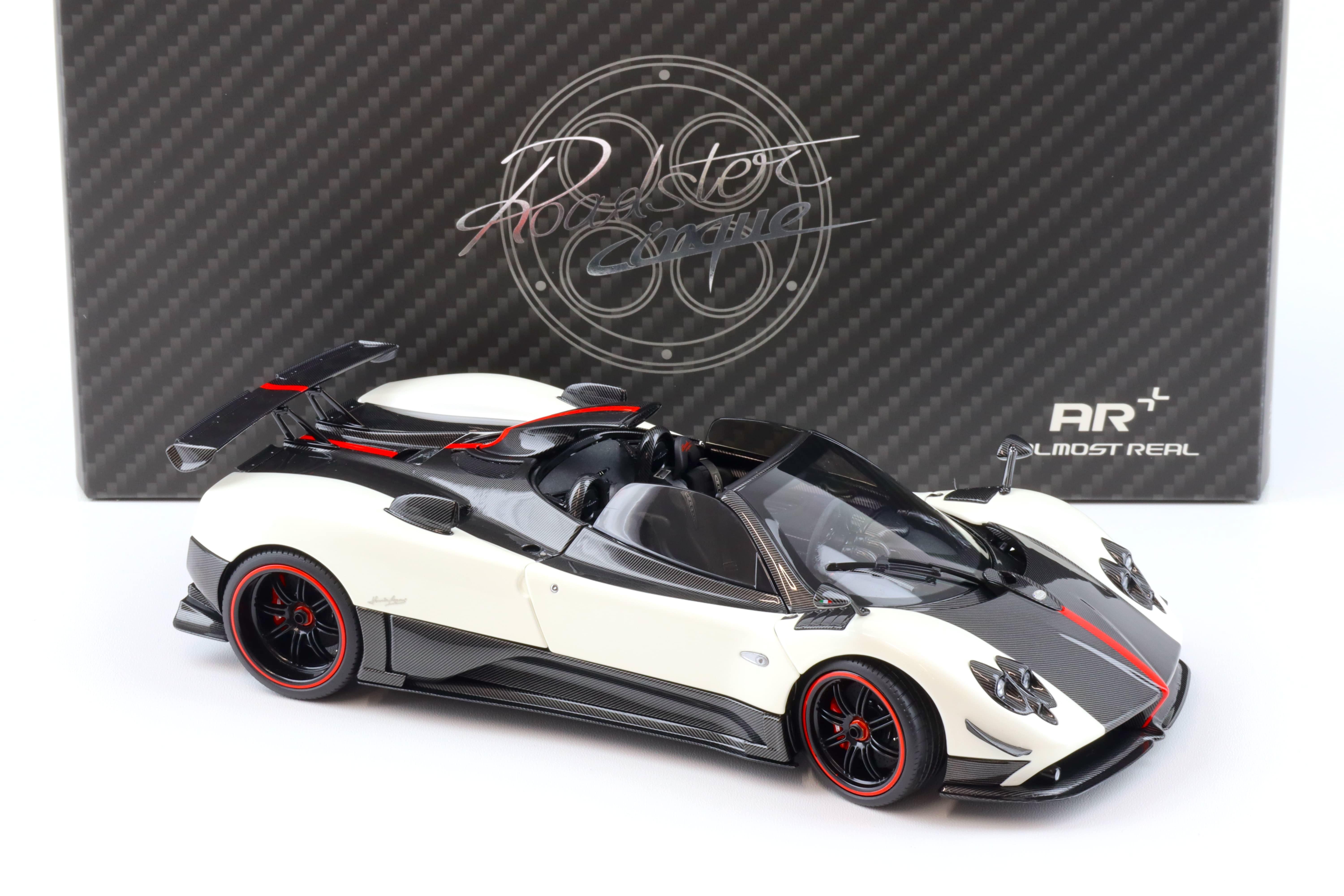 1:18 Almost Real Pagani Zonda Cinque Roadster 2009 Bianco Benny white