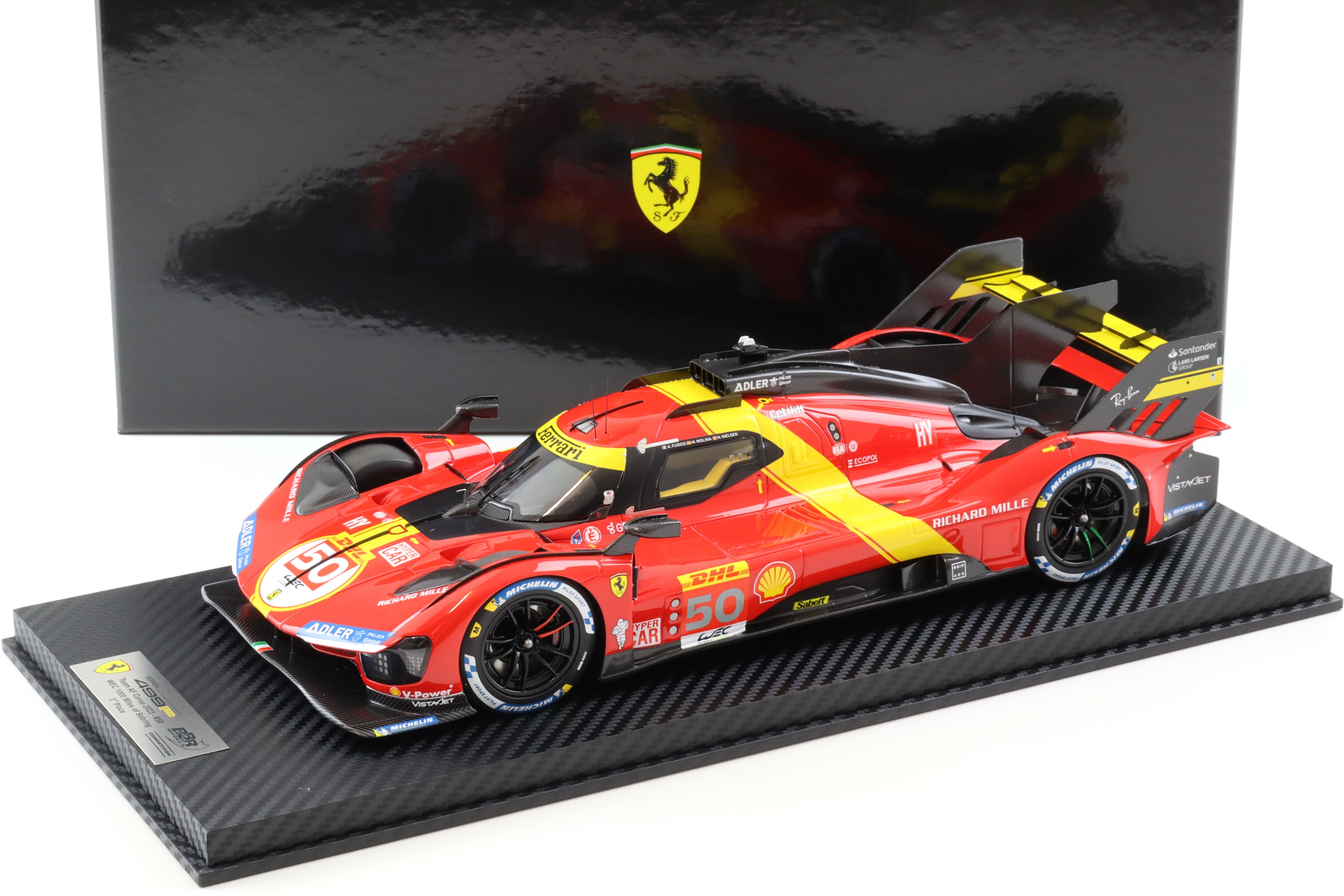 1:18 BBR Competition Ferrari 499P Team AF Corse 2023 #50 WEC 1000 Miles ...