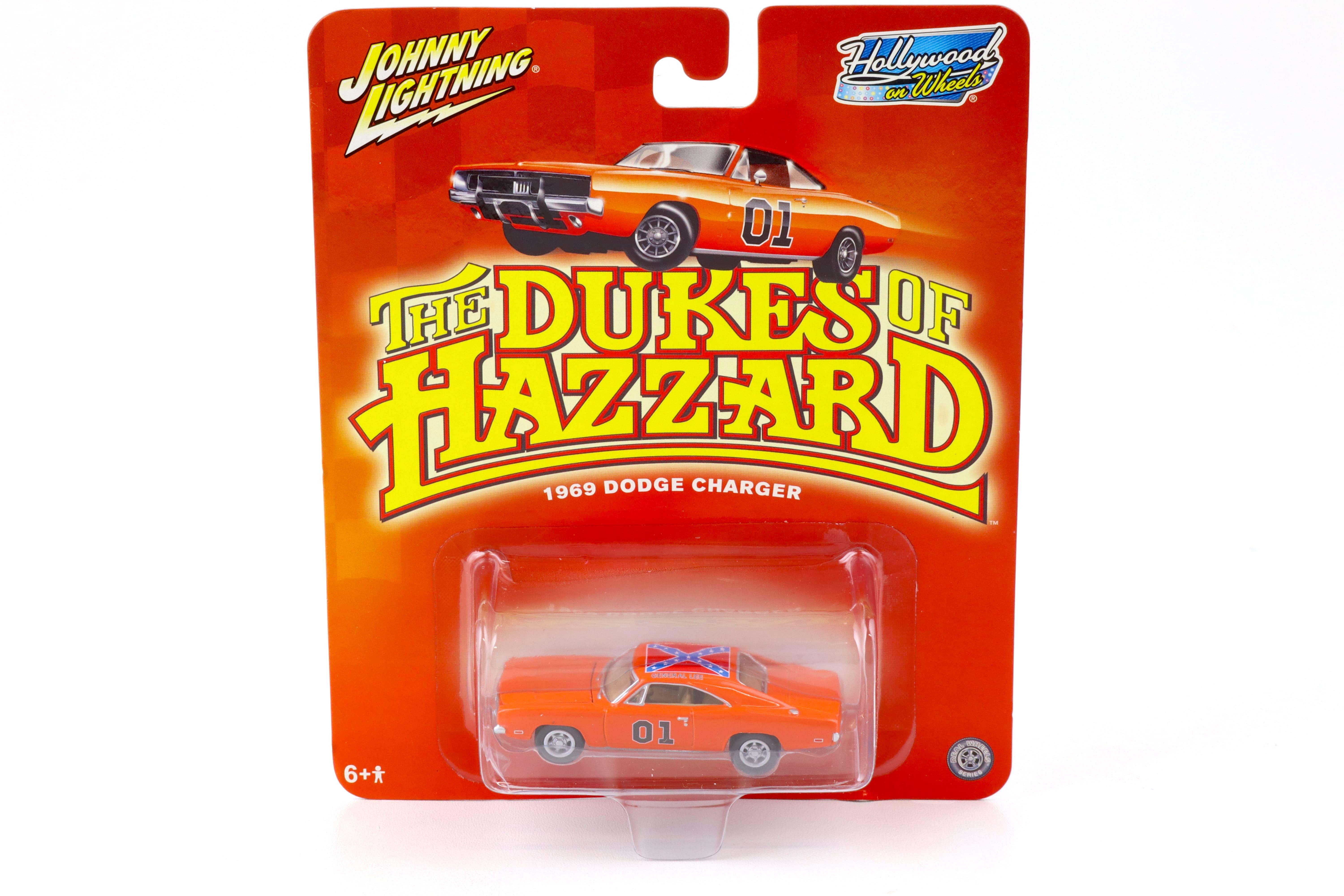 1:64 Johnny Lighting 1969 Dodge Charger orange THE DUKES OF HAZZARD