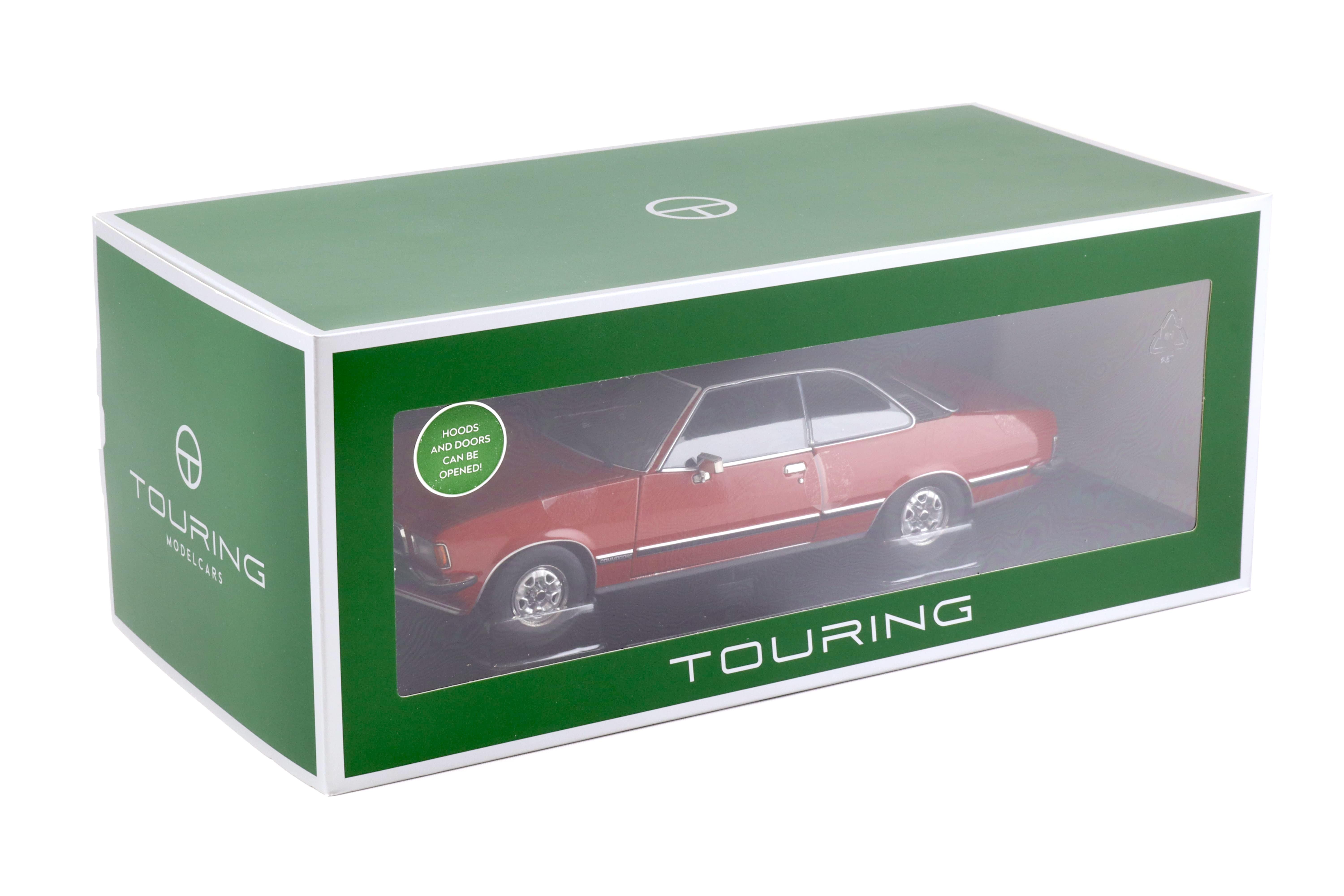 1:18 Touring Modelcars Opel Commodore B GS/E Coupe 1975 red/ black roof