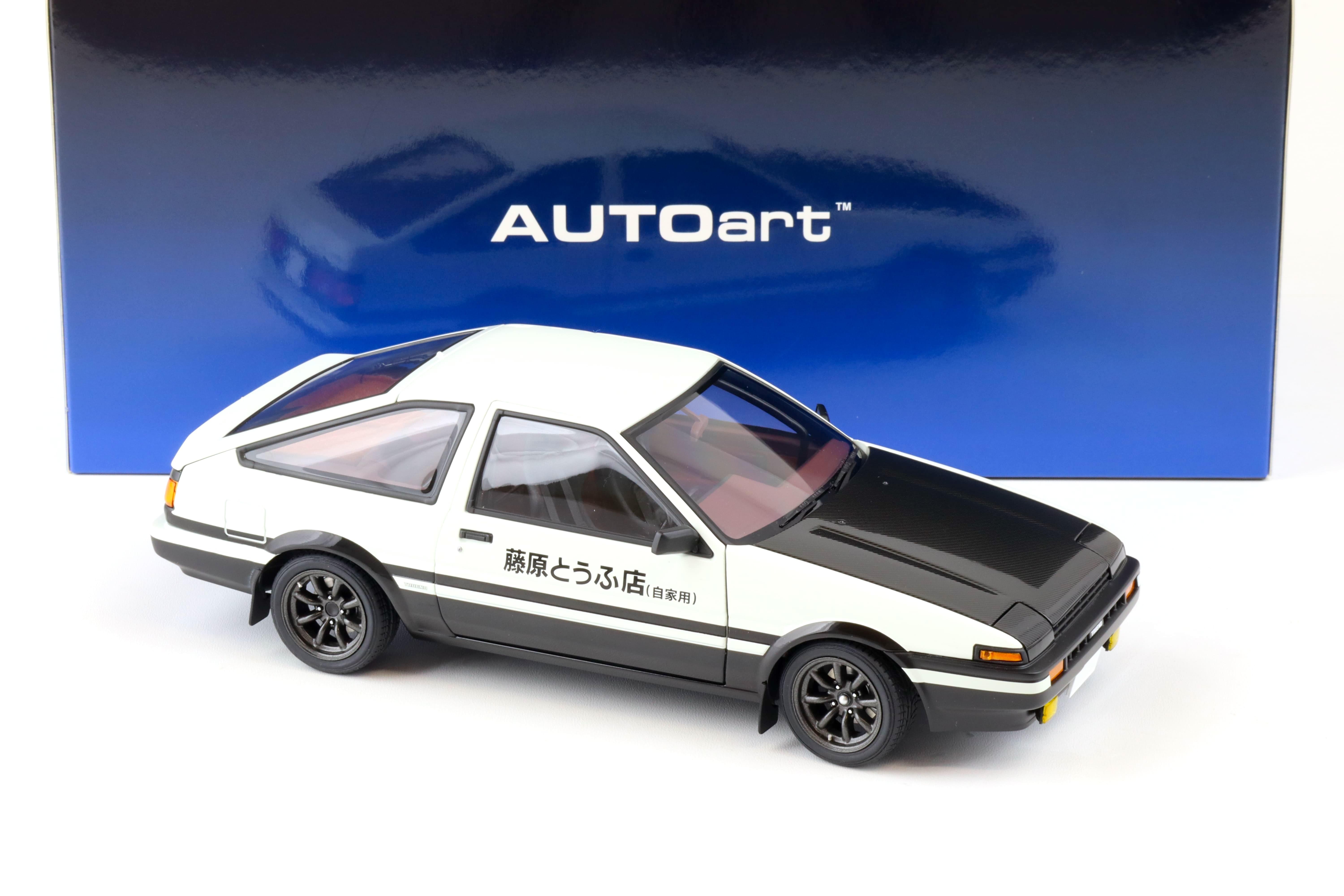 1:18 AUTOart Toyota Sprinter Trueno AE86 INITIAL D PROJECT D Final Version white 78786